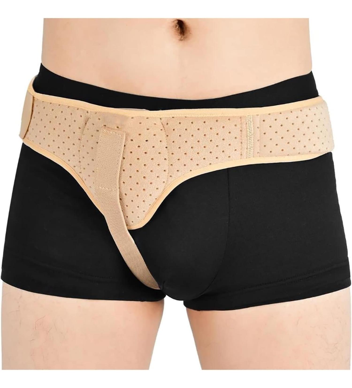 Inguinal Groin Hernia Belt | Breathable Adjustable Truss Support for Hernia Relief | Small Size | Left & Right Wearable - Buy Online on GoSupps.com