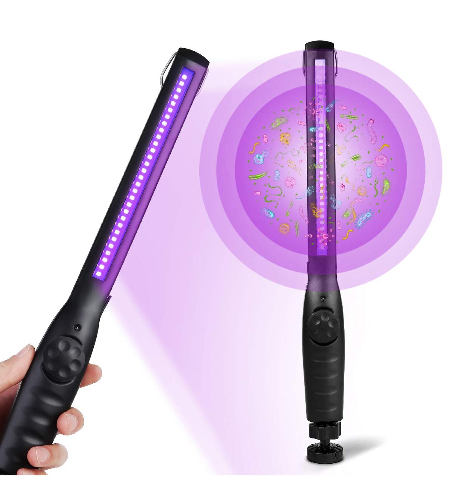 Portable Travel UV Light Sanitizer Wand - Black | UV Sanitizer Lamp - Buy Online on GoSupps.com