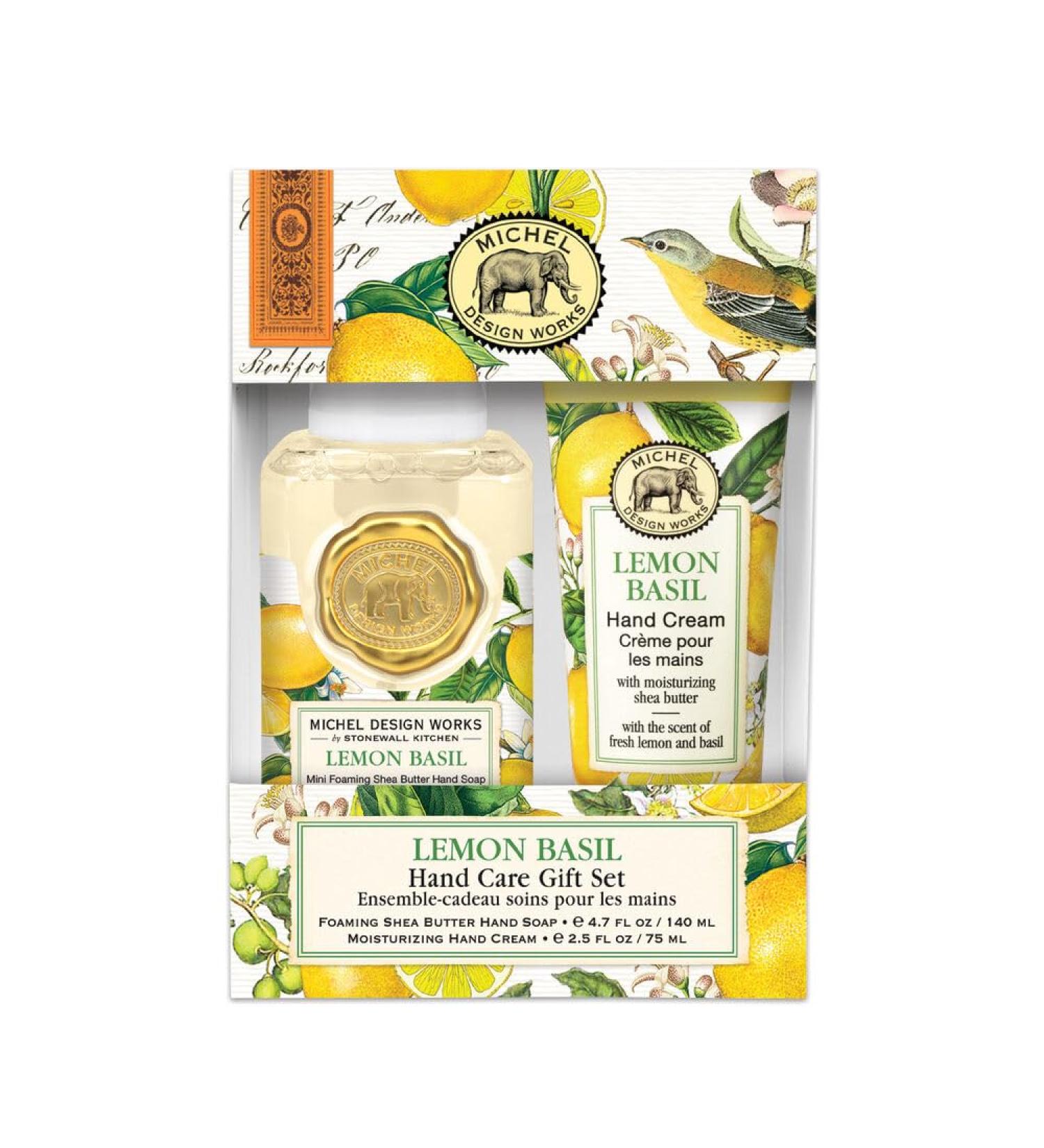 Michel Design Works Lemon Basil Hand Care Gift Set