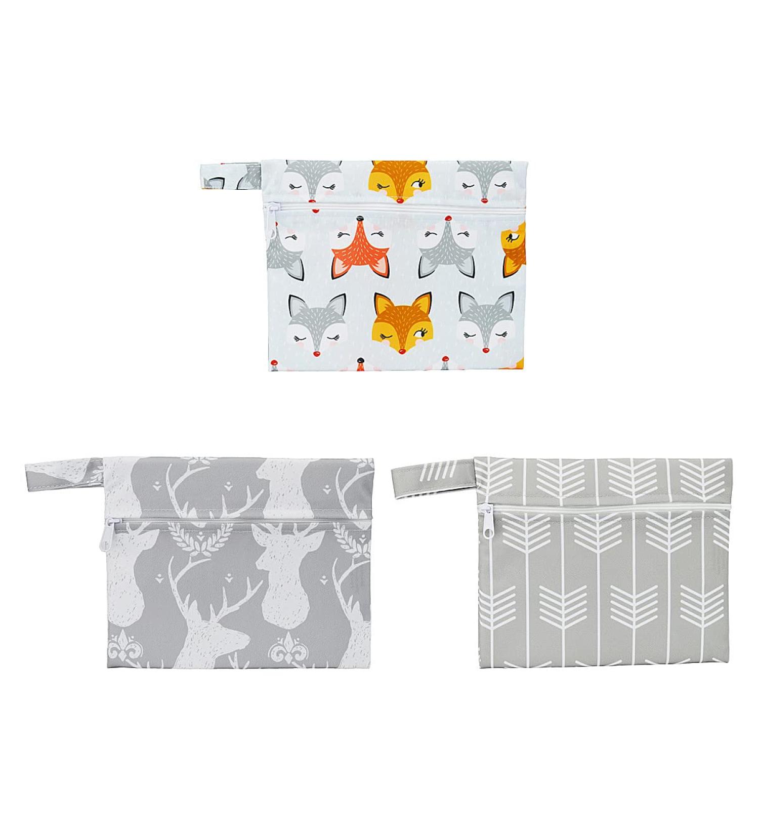 Reusable Mini Wet Bag for Mama Cloth Menstrual Pads/Breast Pads - 7x5.5 Inch (3MN4) - Buy Online on GoSupps.com