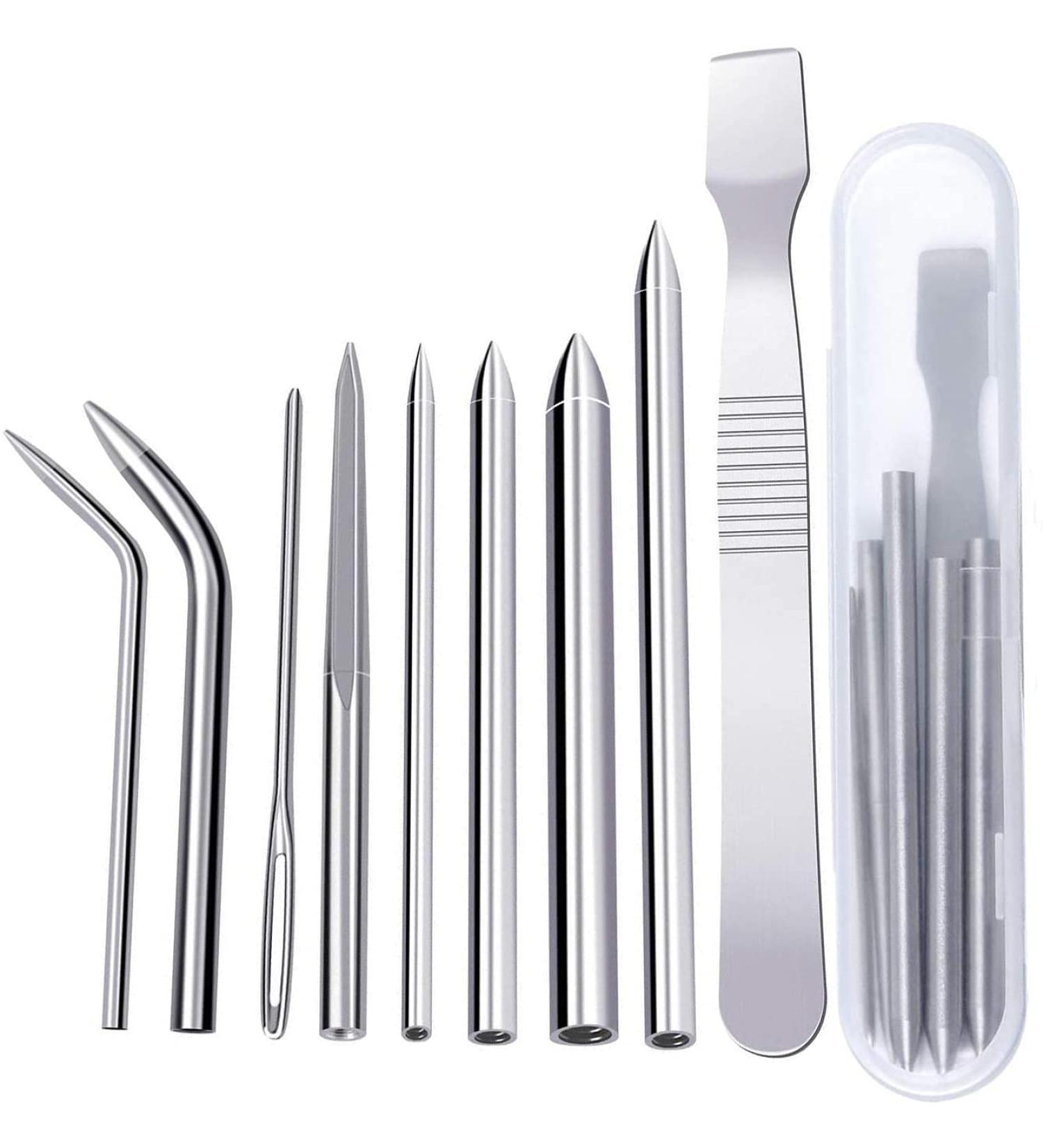 AConnet 9 PCS Stainless Steel Paracord Needles & Smoothing Tool Box - Ideal for 275-550 Cord Weaving and Bracelet Making - Buy Online on GoSupps.com