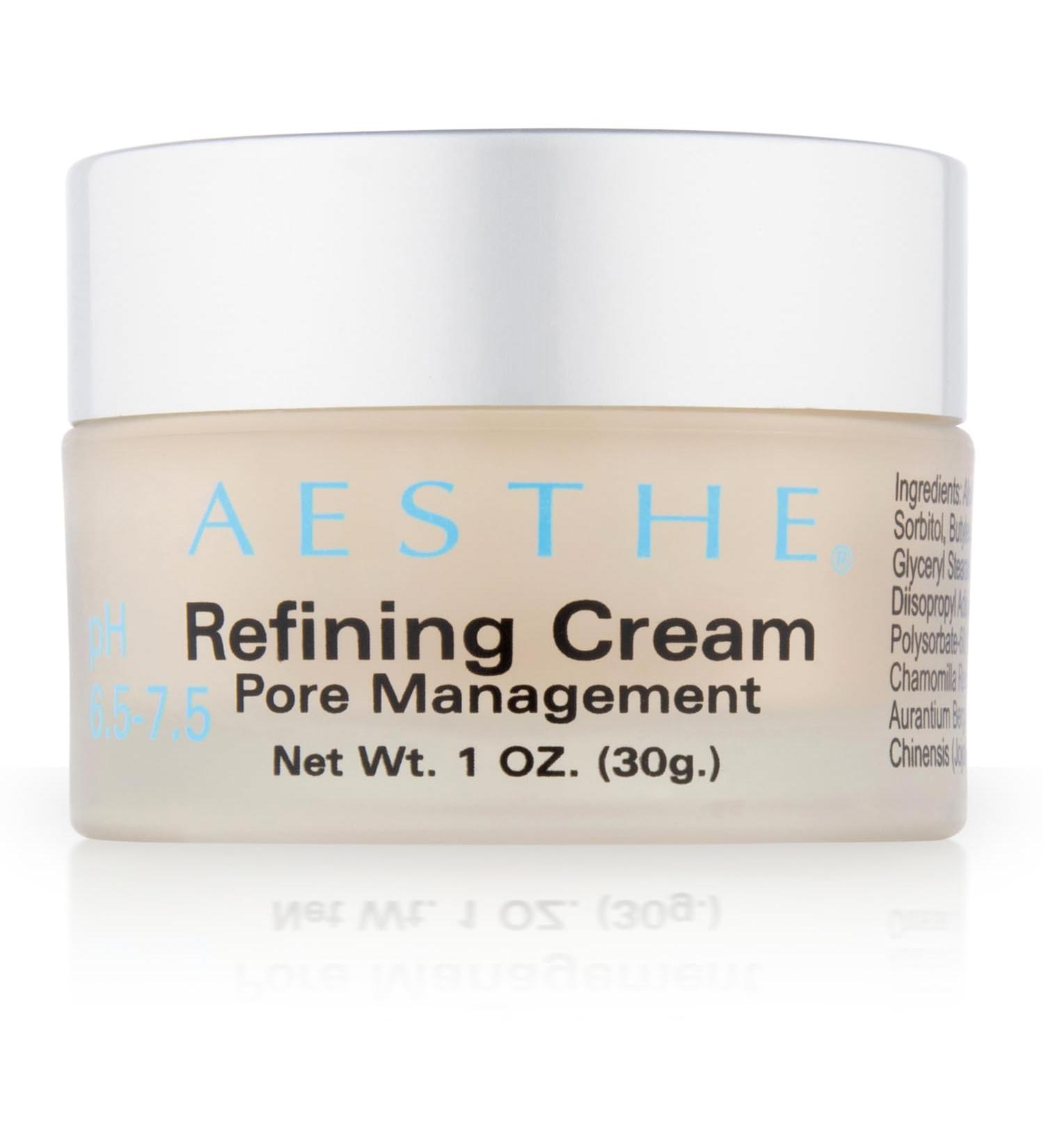 Aesthe Refining Cream for Oily & Combination Skin - Pore Management - Vegan & Gluten-Free Botanical Formula with Aloe Jojoba & Safflower - Non-Greasy 1 oz - Buy Online on GoSupps.com