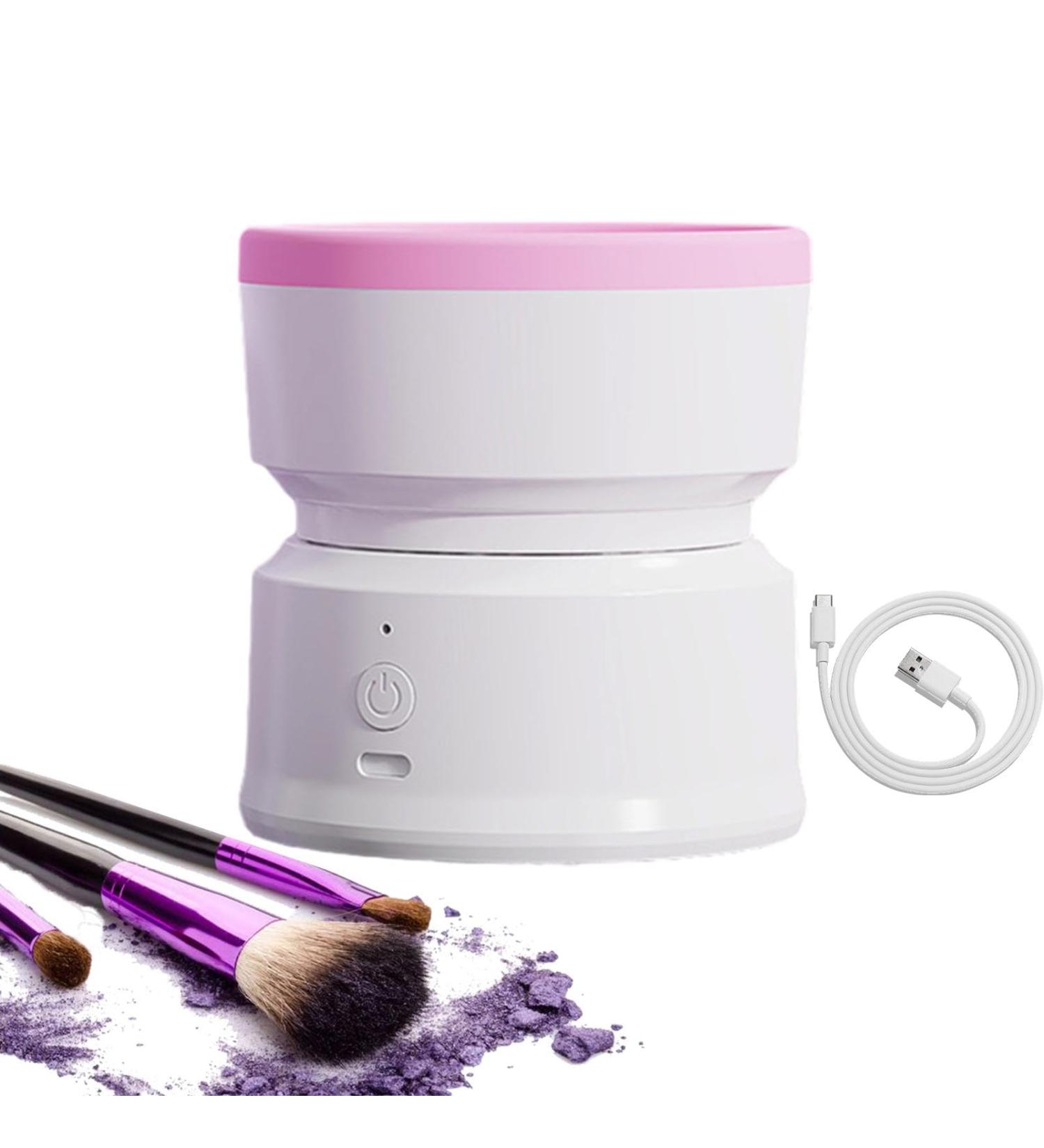 Electric Makeup Brush Cleaner - USB Rechargeable Portable & Multifunctional Silicone Washer for Easy Cleaning | Shop Pink Now - Buy Online on GoSupps.com