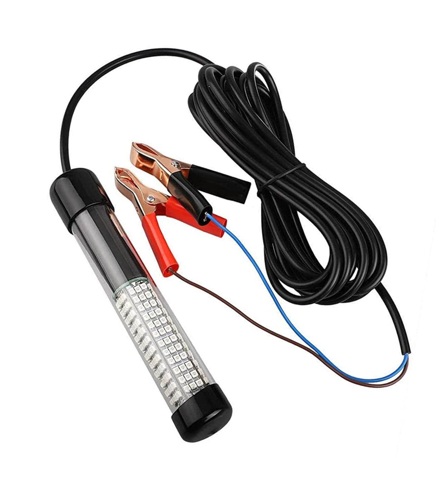 12V 14W 30W 180 LED Submersible Fishing Light for Night Fishing - Green | Underwater Fish Finder Lure Bait Boat Shrimp Squid Lamp - Buy Online on GoSupps.com