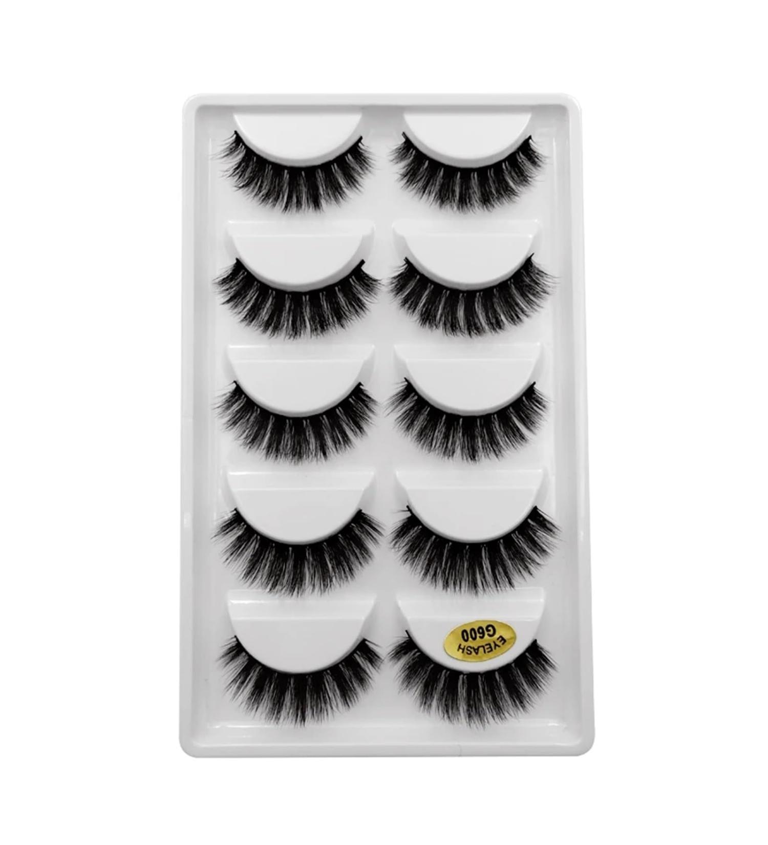 UAMOU 50/100/200 pairs Eyelashes faux mink lashes natural 3d mink eyelashes volume false lashes in bulk cilios Cheerfully (Color : G600 Size : 20 Boxes) - Buy Online on GoSupps.com