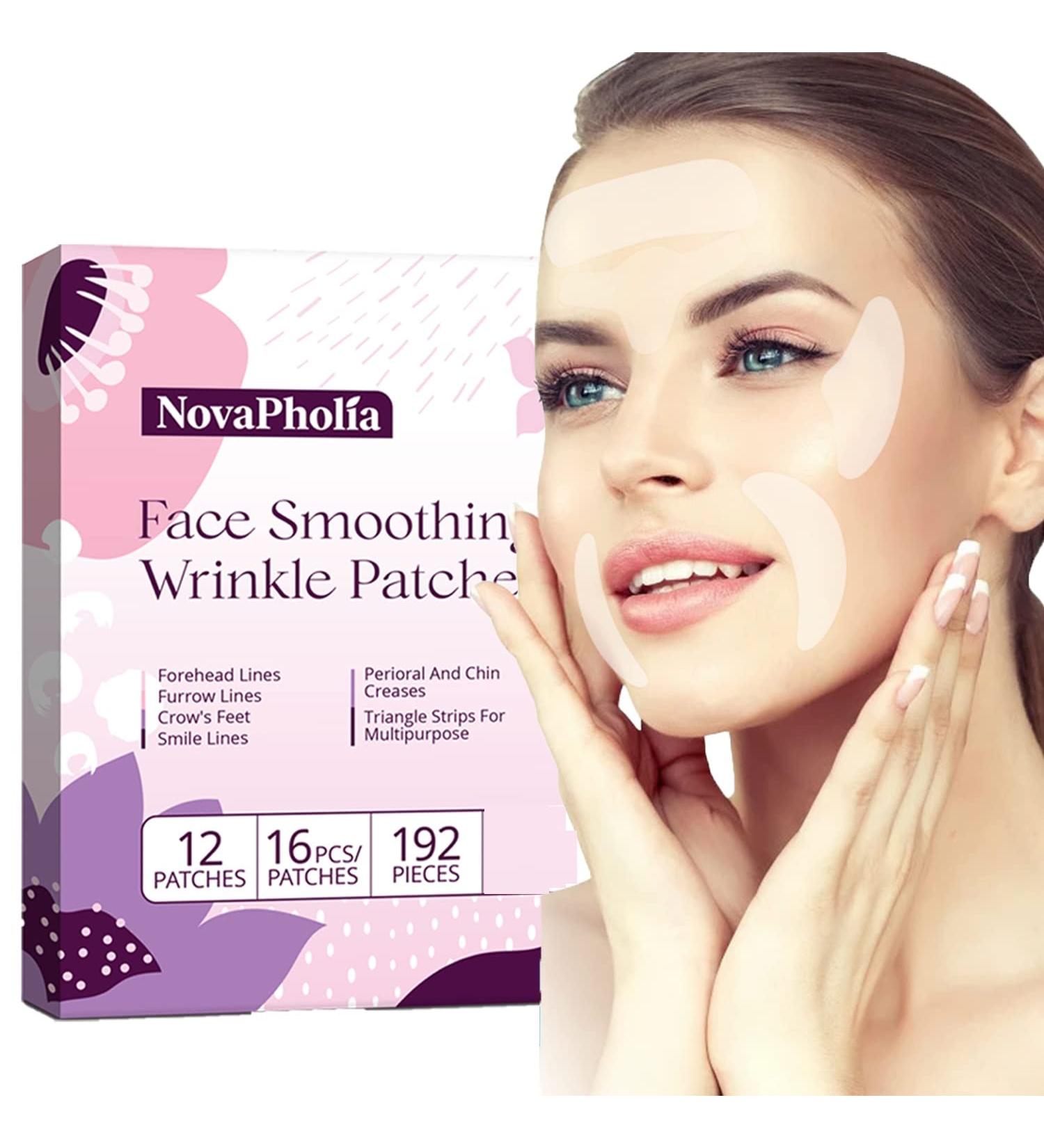 Novapholia Forehead Wrinkle Patches Set - 192 PCS Anti Wrinkle Tape for Face - Reduce Forehead, Eye, Mouth & Upper Lip Wrinkles - Face Tape for Wrinkles - Buy Online on GoSupps.com