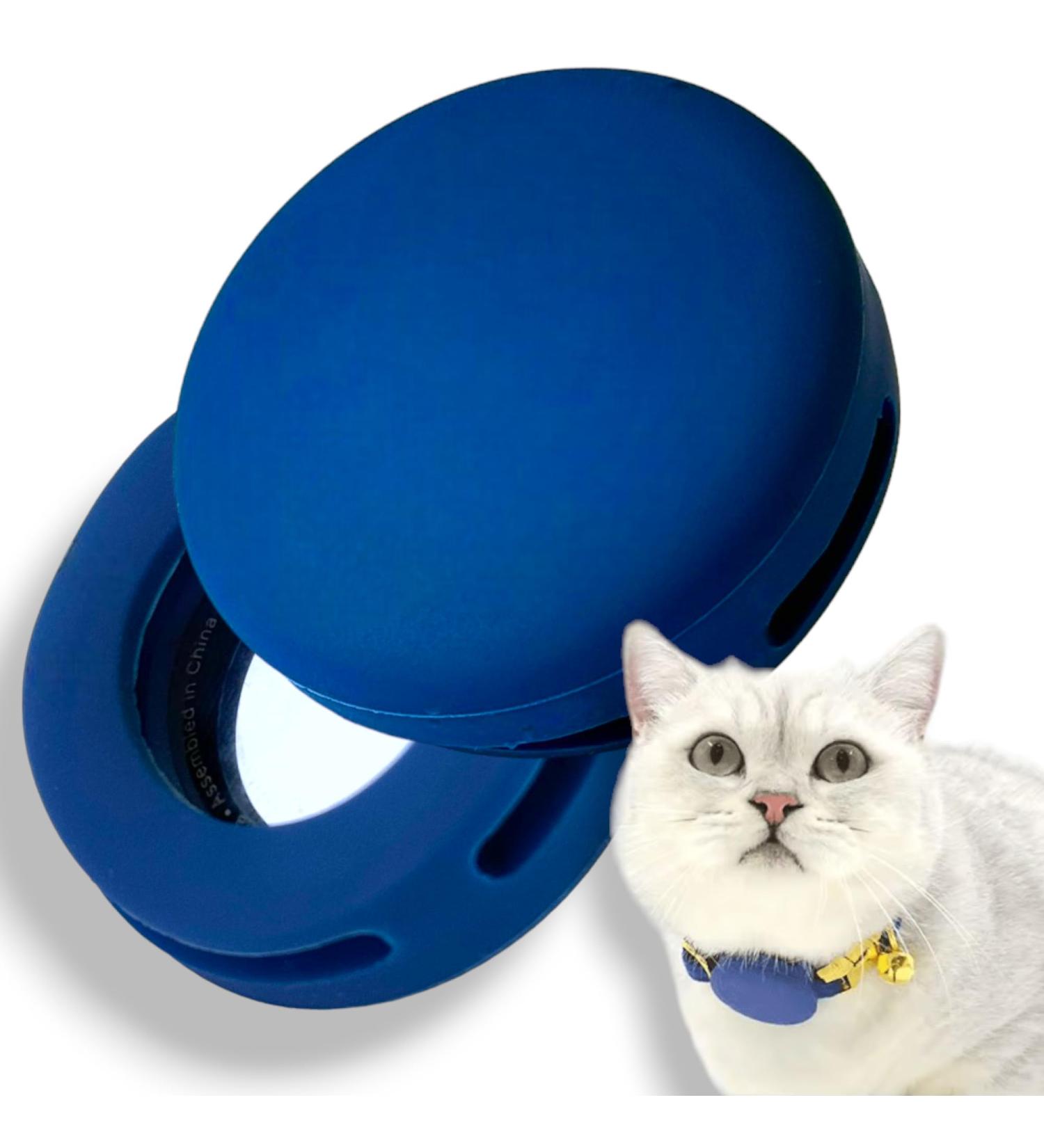 Buy moosh Silicone Airtag Holder for Dogs & Cats - Stylish Navy Blue Pet Tracker Accessory - Safe & Durable International Shipping - Buy Online on GoSupps.com