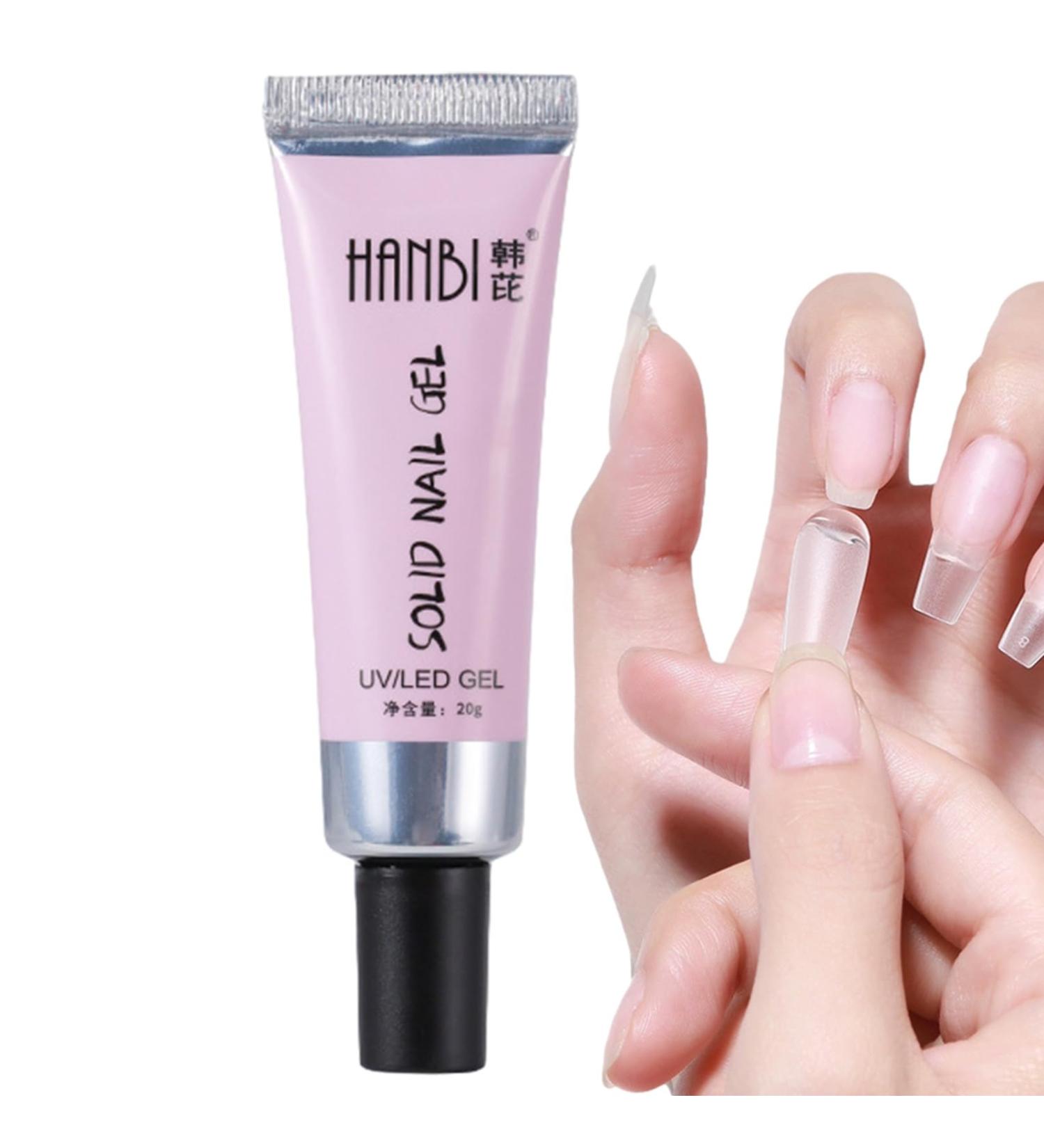 Nail Tips Glue Gel Long Lasting Nail Glue Base Gel Portable Modeling Gel Builder Sculpture Nail Glue Gel for Carving Nail Art Salon Home Use Welts - Buy Online on GoSupps.com