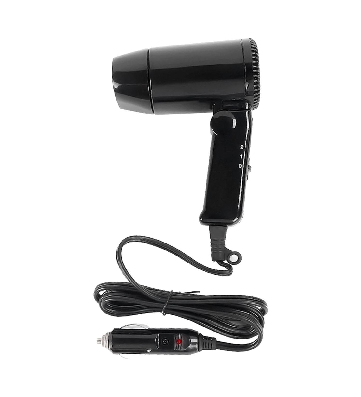 Milageto Hair Dryer Car Styling Hair Dryer Two Speeds Easy to Use 12V Folding Hairdryer for Women Men Car Portable Hairdryer for Holiday Camping - Buy Online on GoSupps.com