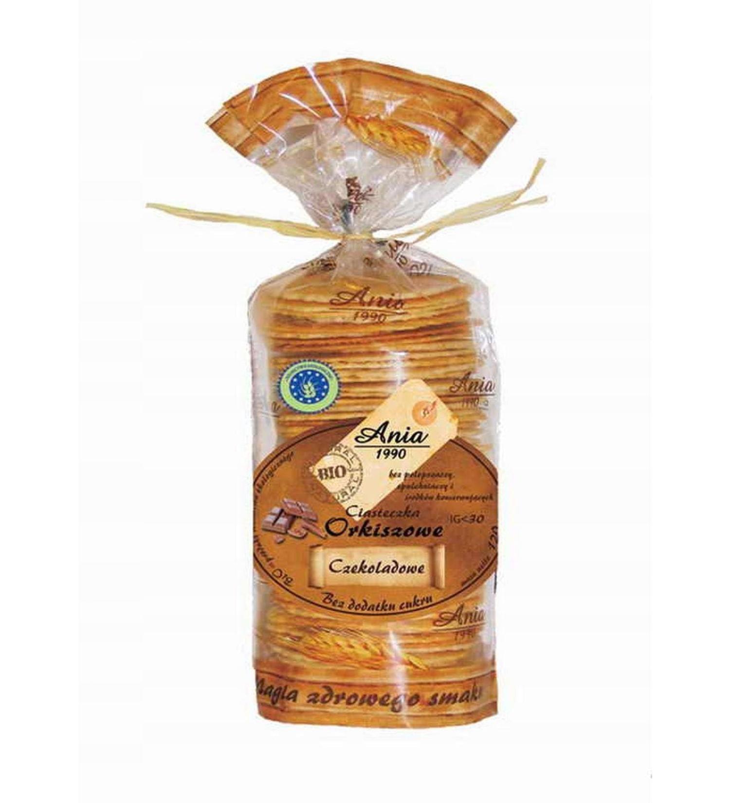  ANIA BIO Cookies Spelt Organic Sugar Free Chocolate 120 g Ania Organic - Buy Online on GoSupps.com