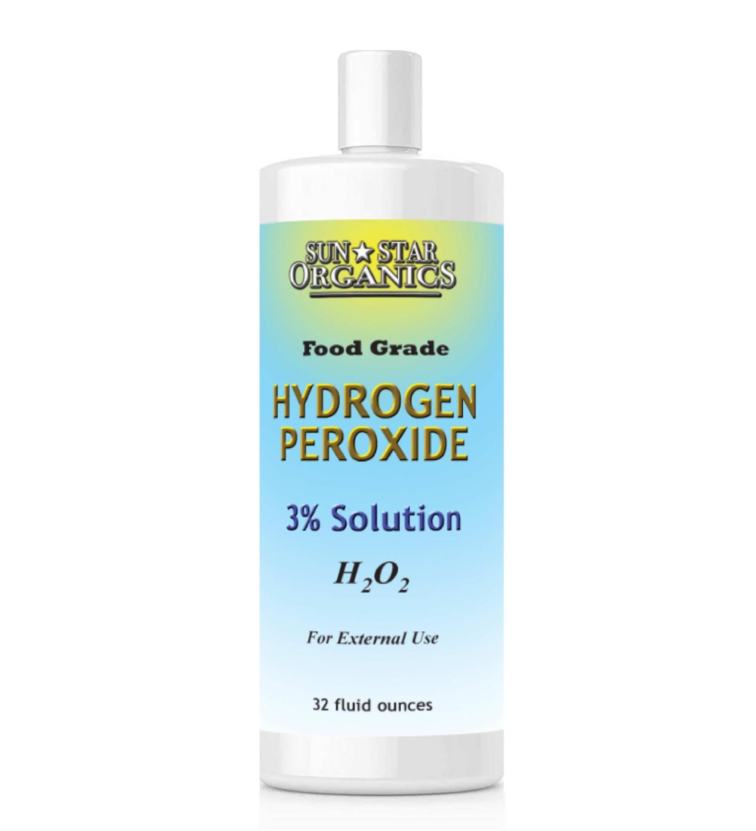 Hydrogen Peroxide 3% Solution 32oz (Food Grade) - Buy Online | The Raw Food World - Fast International Shipping - Buy Online on GoSupps.com