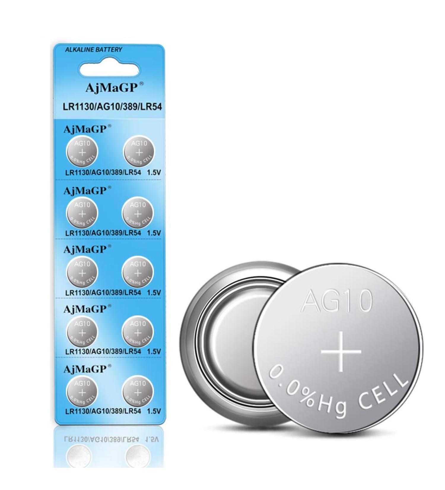 Buy 10 Pack AG10 389A LR1130 LR54 L1131 SR1130 1.5V Button Cell Coin Battery - Long-lasting Power for All Devices - Fast International Shipping - Buy Online on GoSupps.com