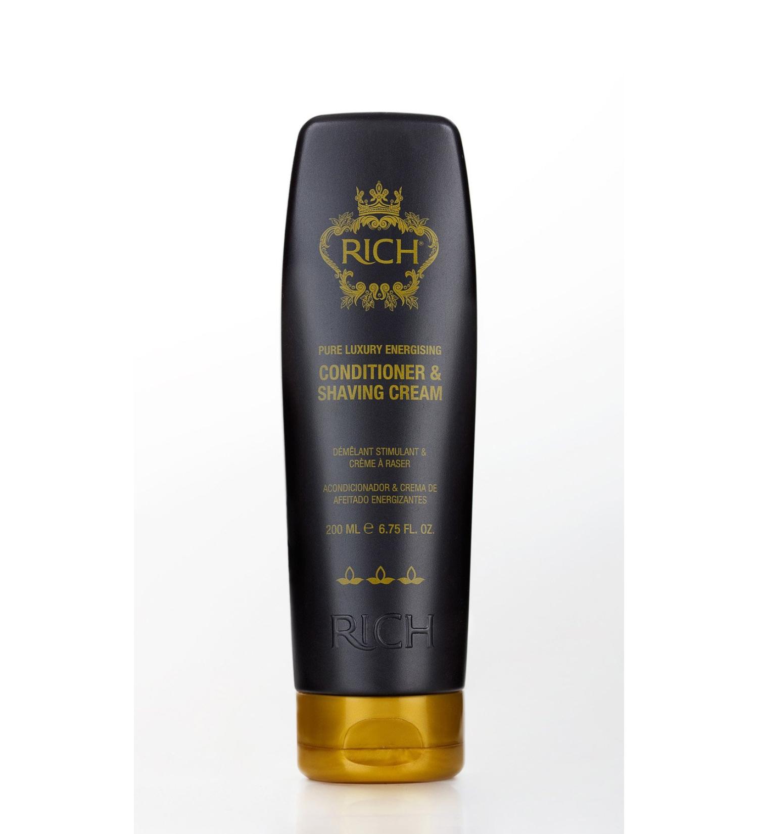 RICH Hair Care Pure Luxury Energizing Conditioner & Shaving Cream | 6.75 oz | International Shipping Available - Buy Online on GoSupps.com