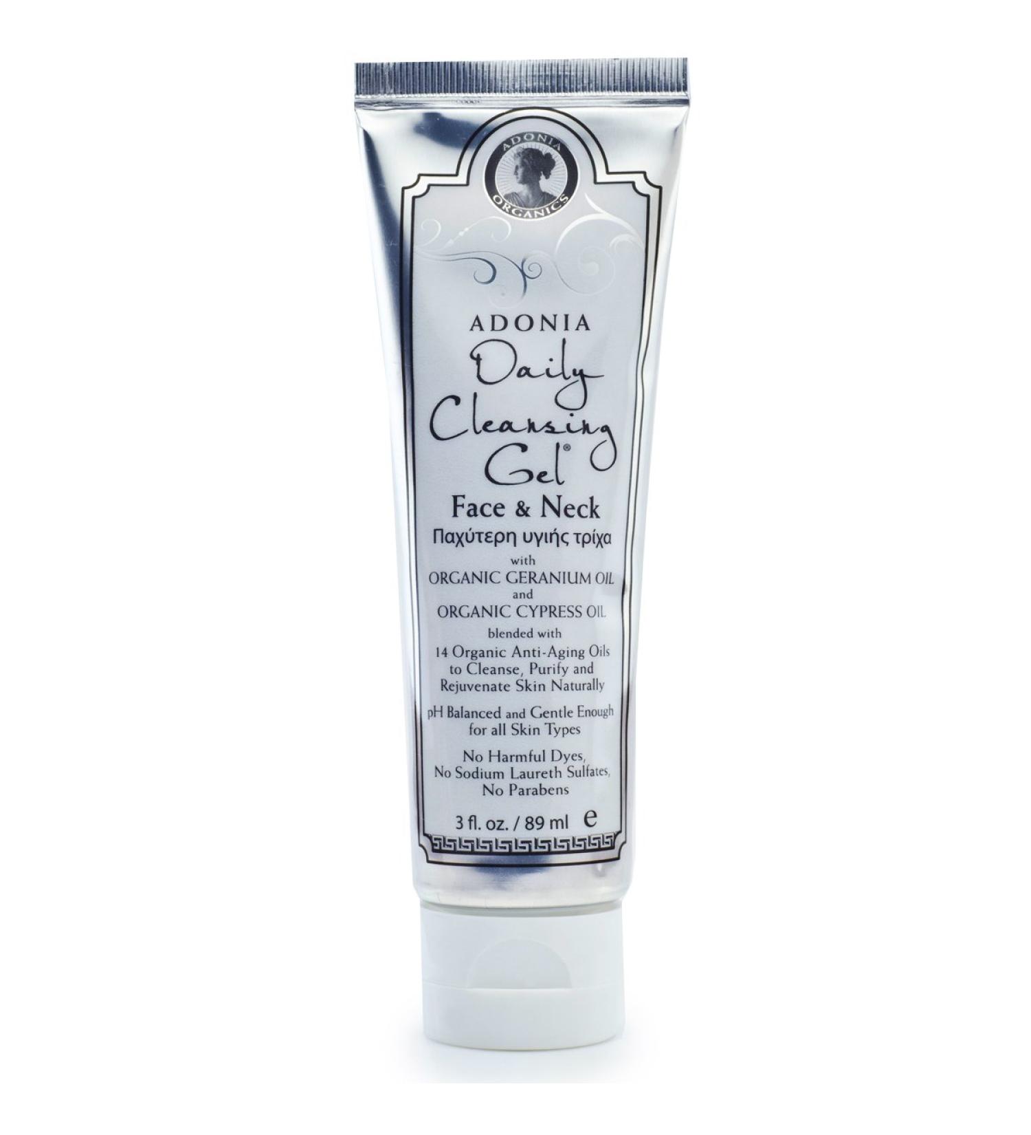 Anti-Aging Daily Cleansing Gel | Organic All-Natural Face Wash - Makeup Remover Exfoliates & Tightens | Fresh Youthful Skin - 3 Fl Oz - Buy Online on GoSupps.com