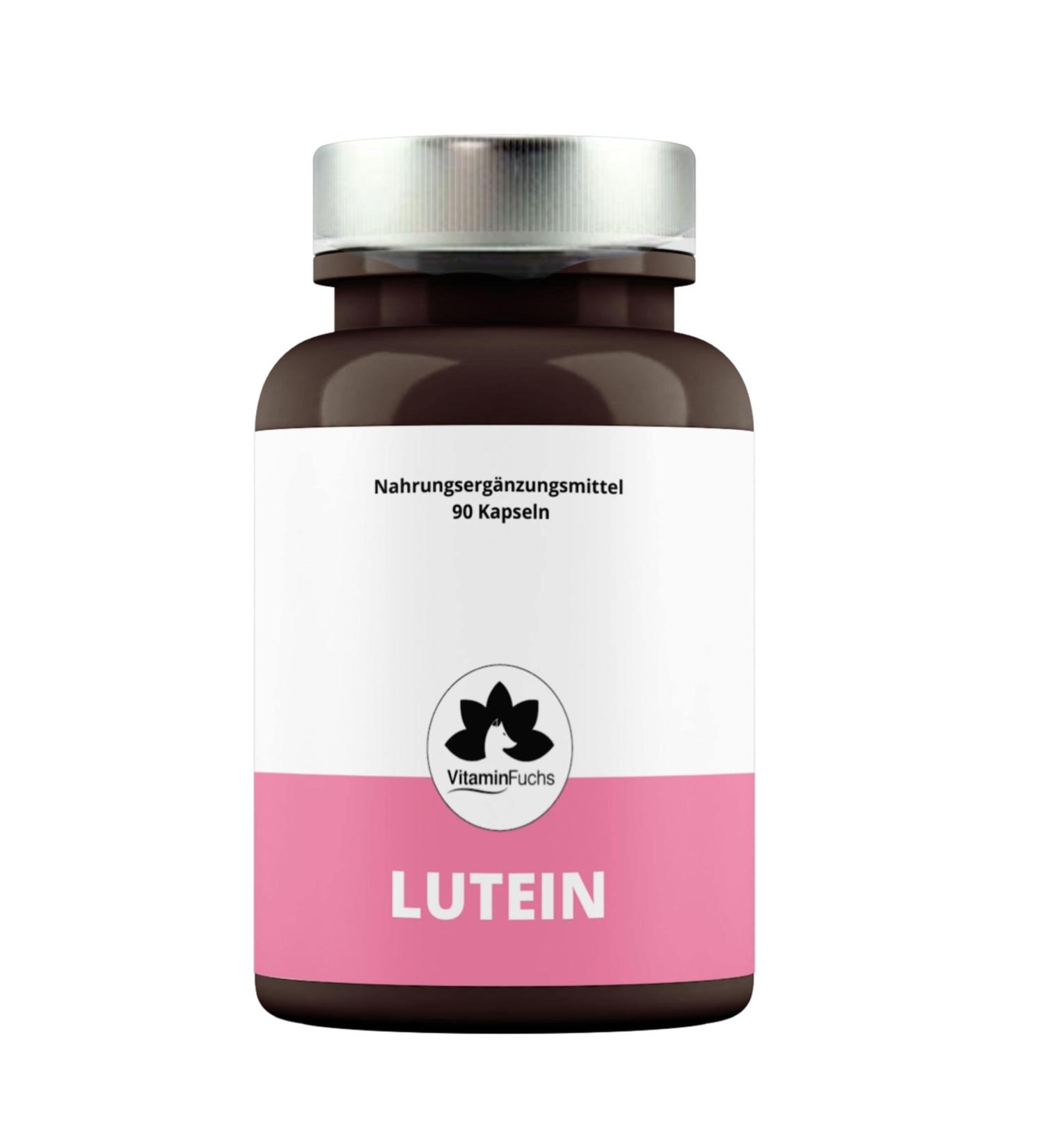 Lutein Capsules from Tagetes Extract - 90 Carotenoid Complex for Eye Health | VitaminFuchs Lutein & Vision Support - Buy Online on GoSupps.com