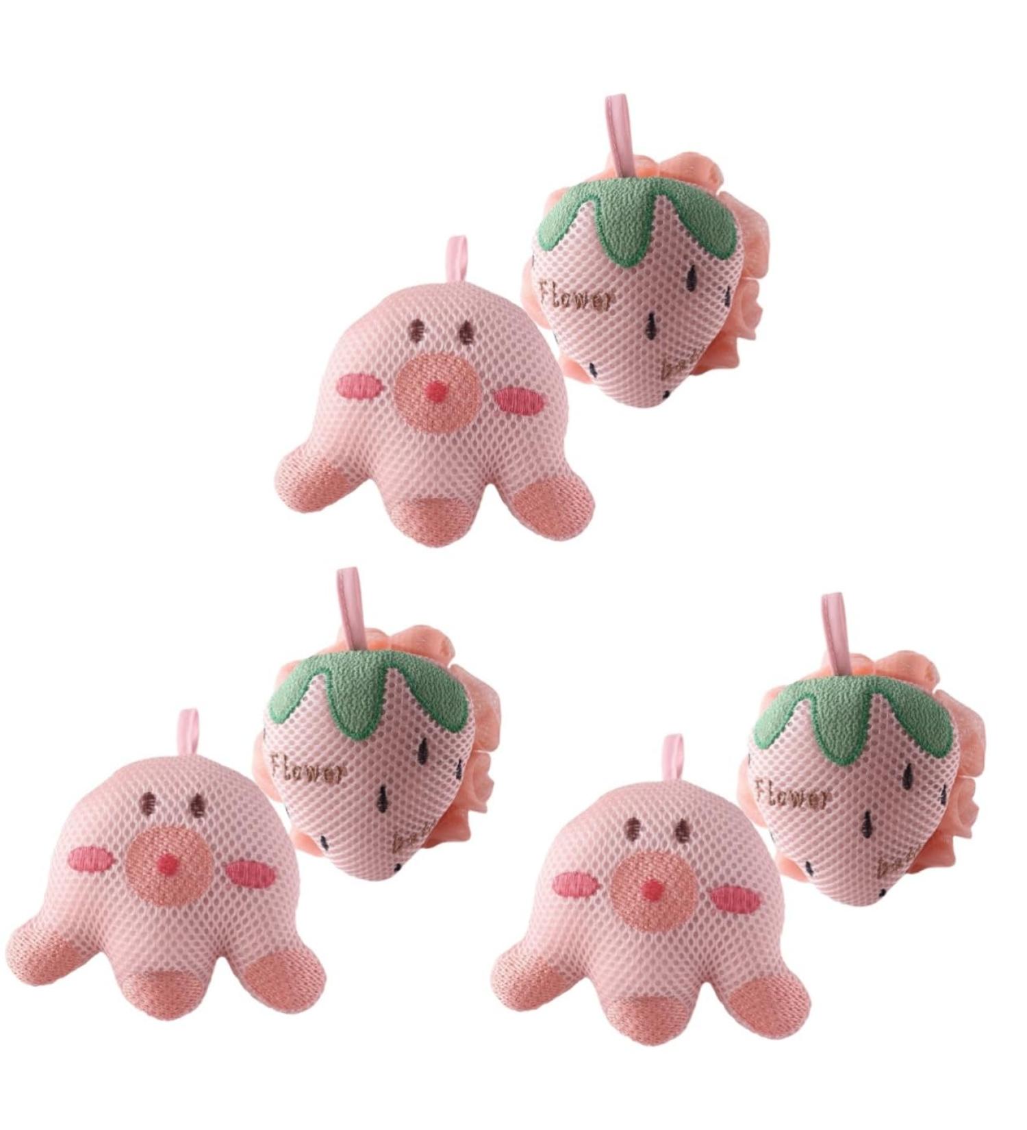 Beaupretty 6 Pcs Cartoon Bath Ball Scrubber - Exfoliating Shower Loofah Set for Refreshing Bath Experience - Buy Online on GoSupps.com