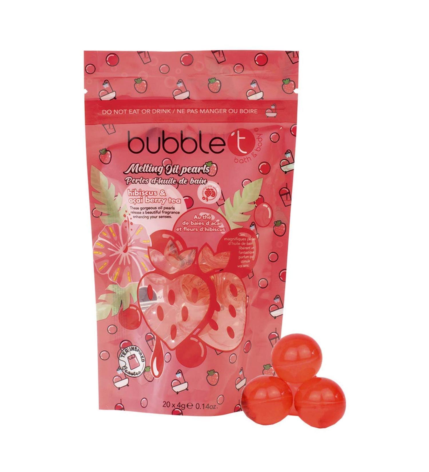 Relaxing Bath Oils with Hibiscus & Acai Berries Infused Water Beads - Moisturizing Spa Gift for Women - Buy Online on GoSupps.com