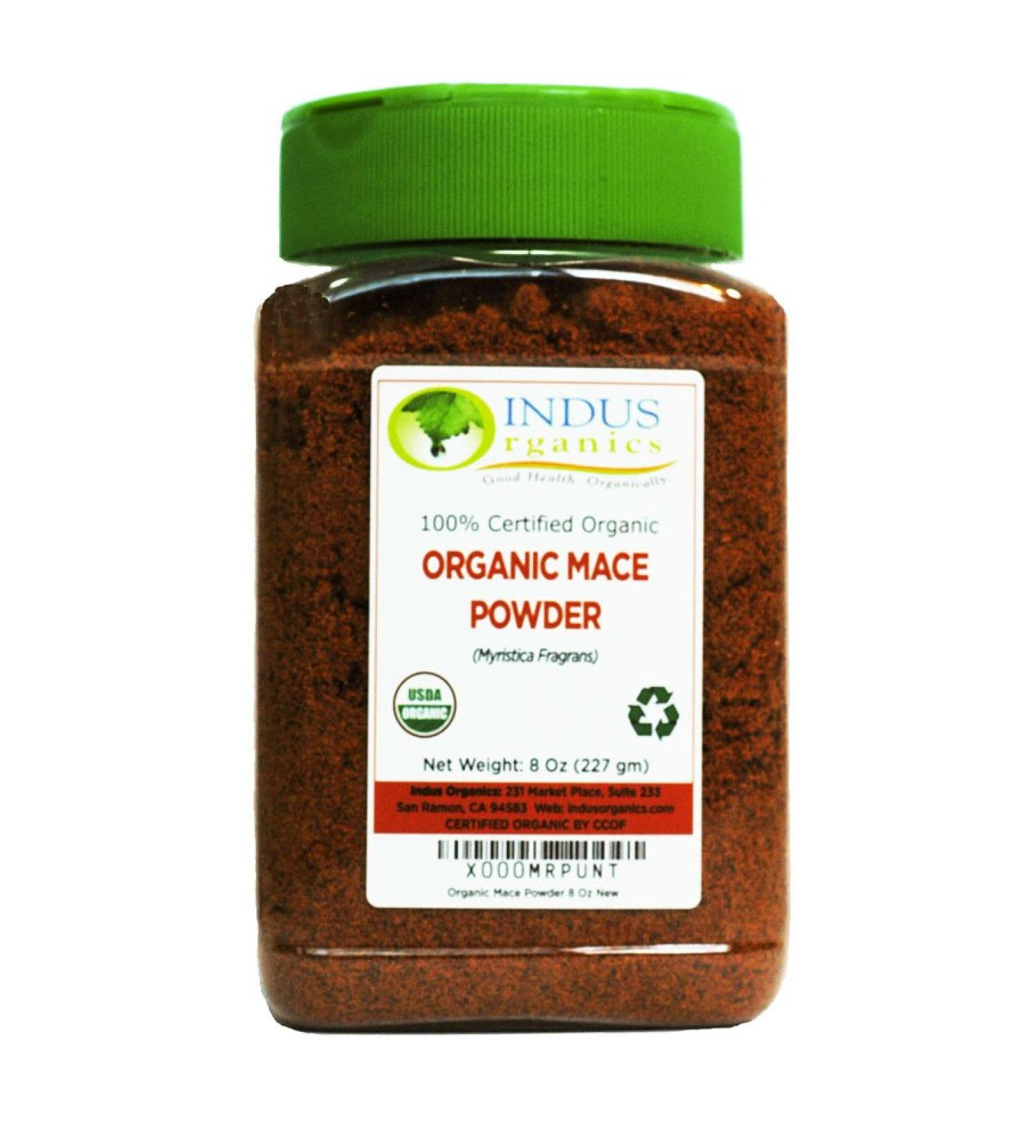Indus Organics Mace Powder 8 Oz Jar - Premium Grade, High Purity, Freshly Packed - Buy Online on GoSupps.com