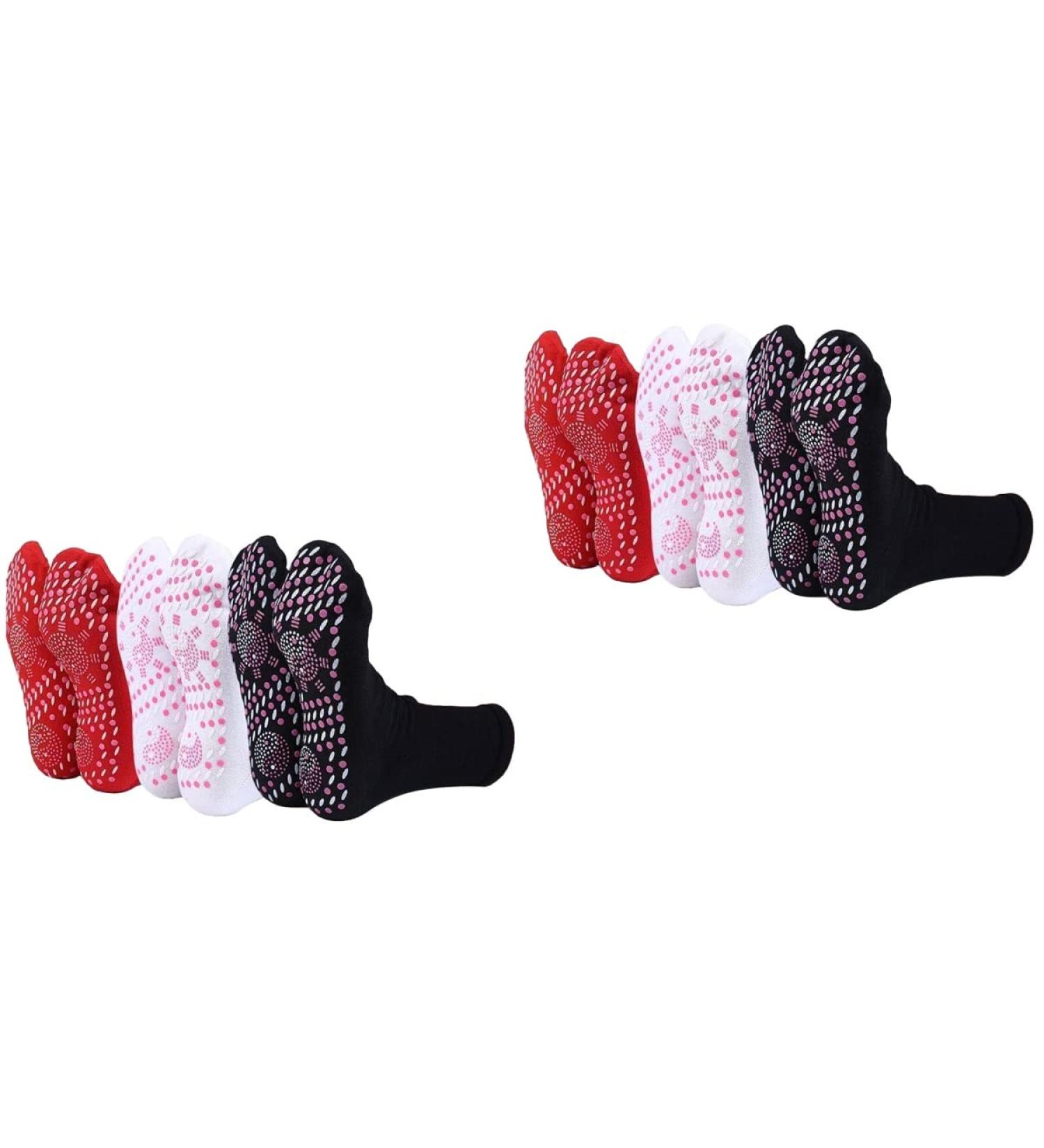 Supvox Heated Socks - Superelastic Thick Self-Warming Footwear for Men & Women | Frost Protection & Breathable Massage | 12 Pieces for Winter Outdoors - Buy Online on GoSupps.com