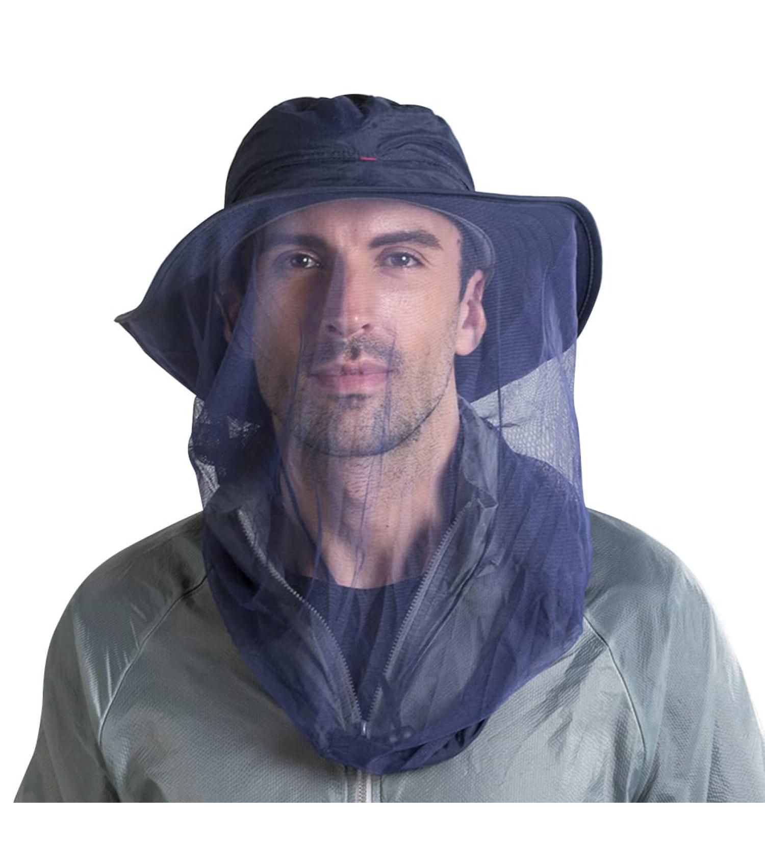Beekeeper Mosquito Net Hat with Veil - Royal Blue | Anti-Mosquito Fishing & Camping Hat for Men and Women - Buy Online on GoSupps.com