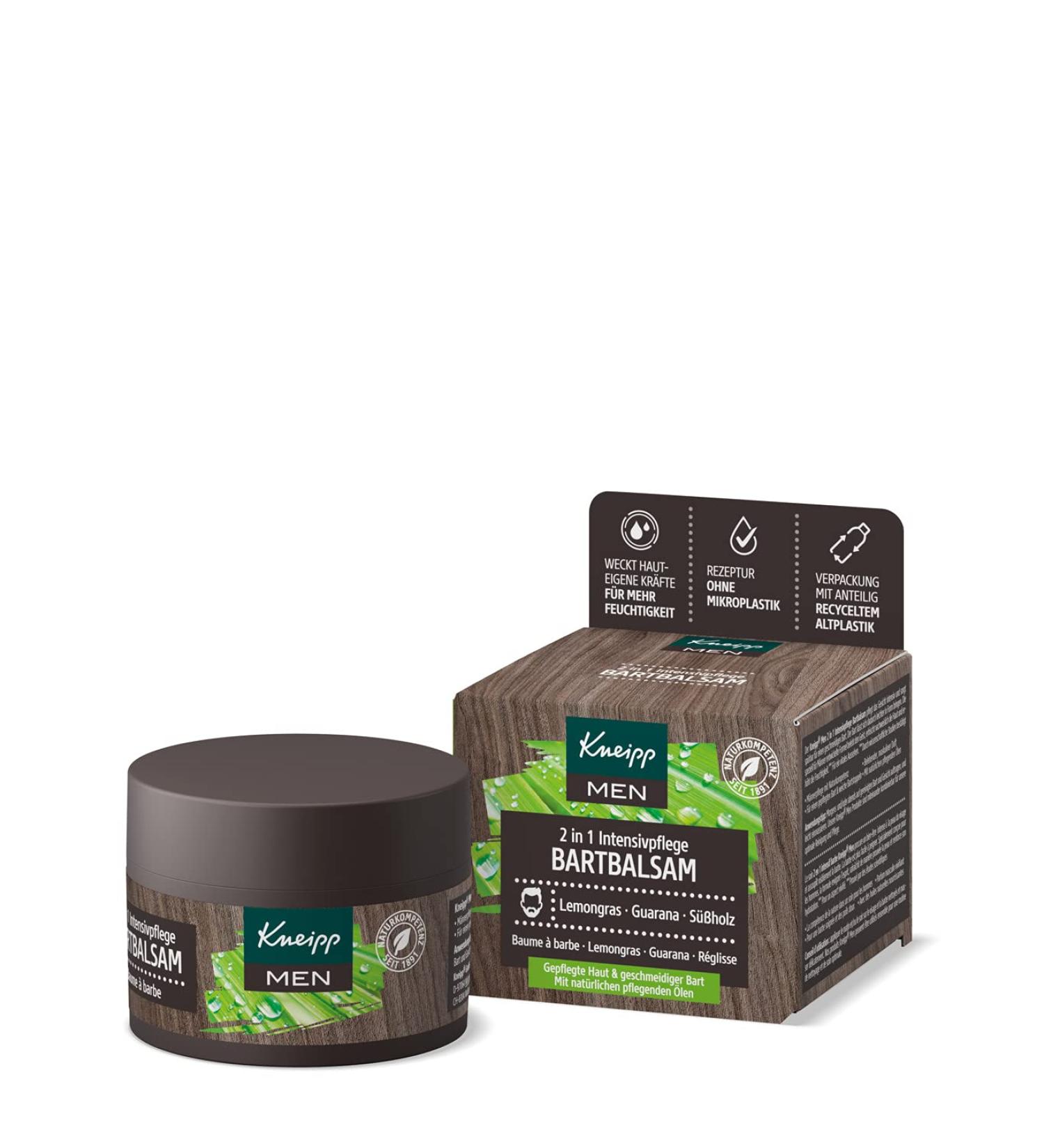 Shop MEN 2 in 1 Intensive Care Beard Balm - Lemongrass Guarana & Liquorice | Premium Men's Grooming & Care - Buy Online on GoSupps.com
