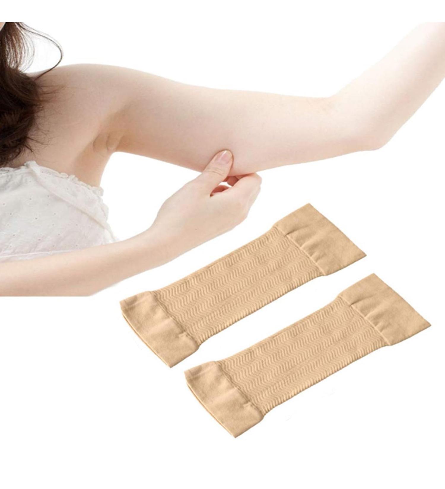 Zittop Slimming Arm Sleeves for Women - Elastic Compression Arm Shapers - Sport & Fitness Arm Shapers (Skin) - International Shipping Available - Buy Online on GoSupps.com