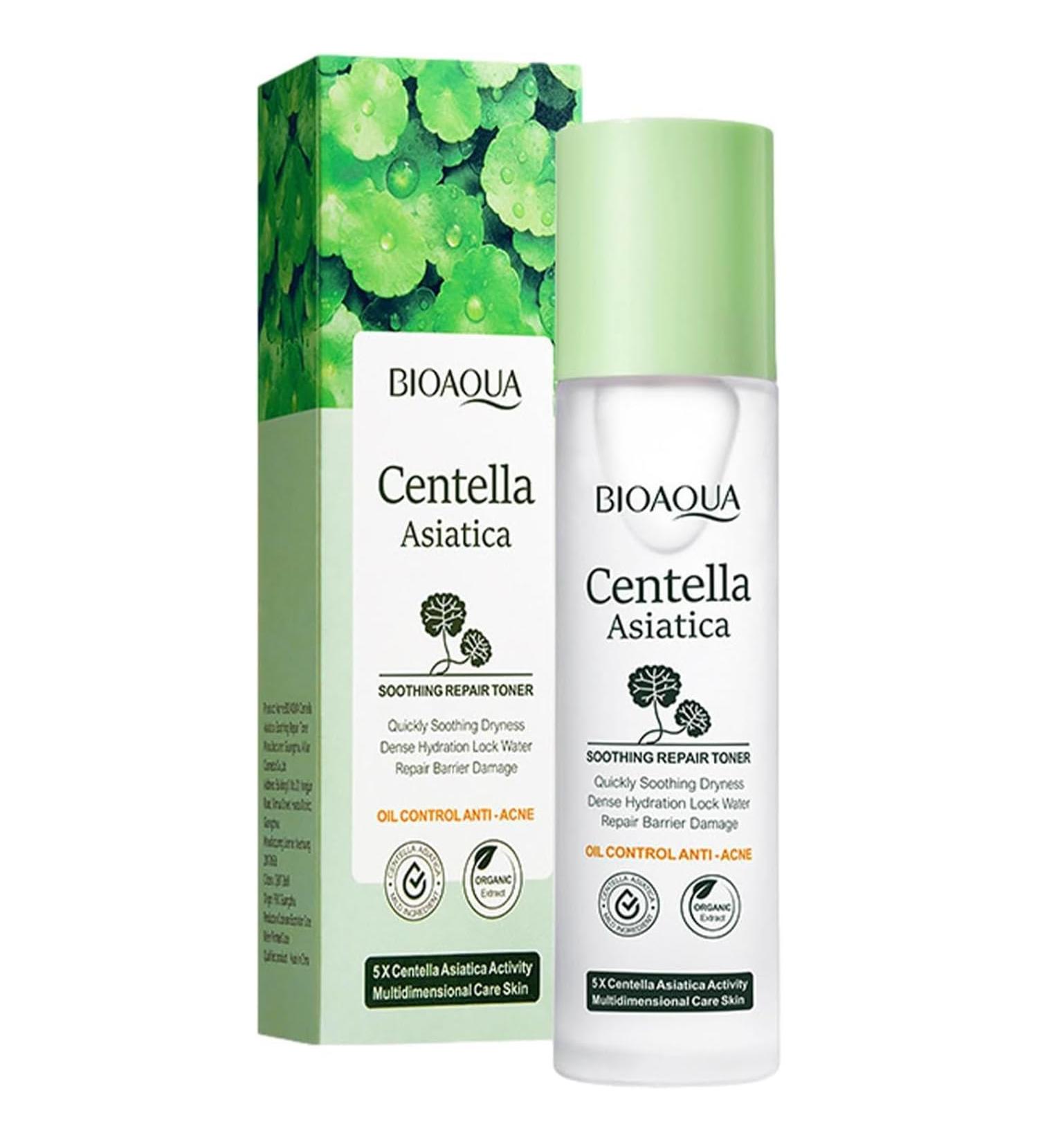 BIOAQUA Centella Asiatica Toner - Soothing Hydration & Oil Control Anti-Acne Skincare 120ml | International Shipping Available - Buy Online on GoSupps.com