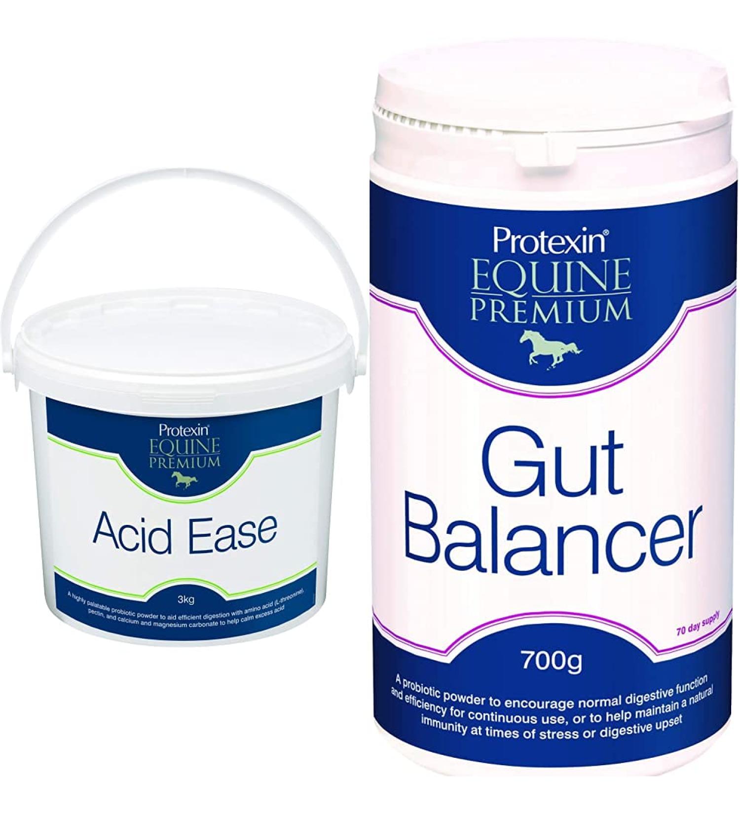 Protexin Equine Premium Acid Ease 3 Kg FE1016 & Gut Balancer 700 g - Buy Online on GoSupps.com