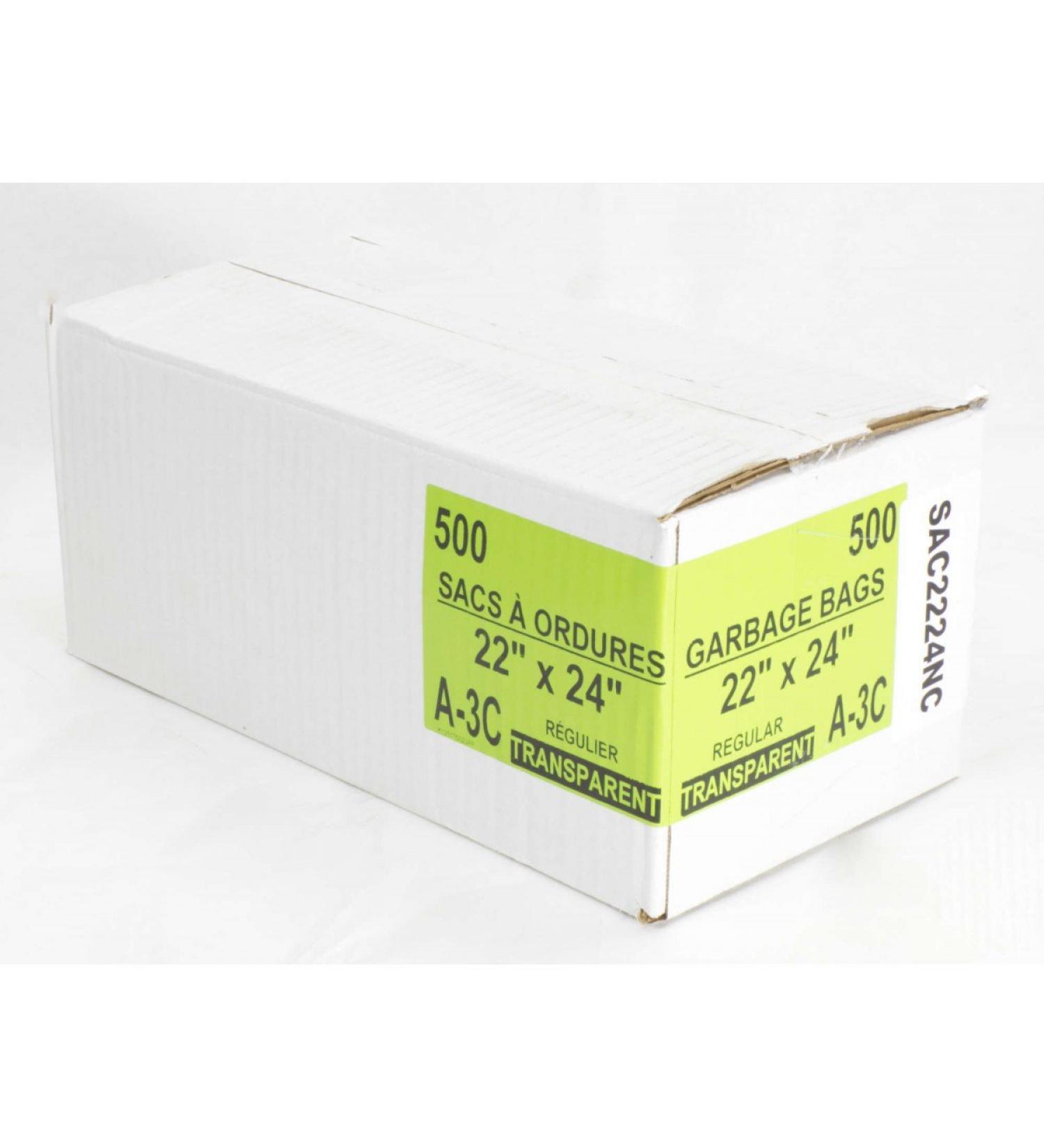 Garbage Bag - Regular - 22'' X 24'' - Clear - BOX/500