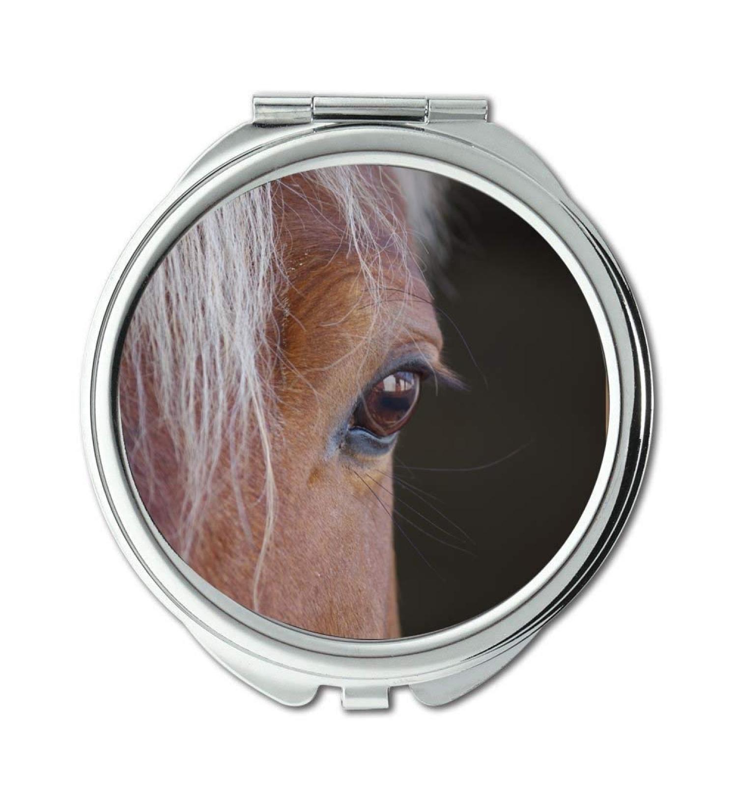 Mirror makeup mirror animal photography blur close up pocket mirror portable mirror - Buy Online on GoSupps.com