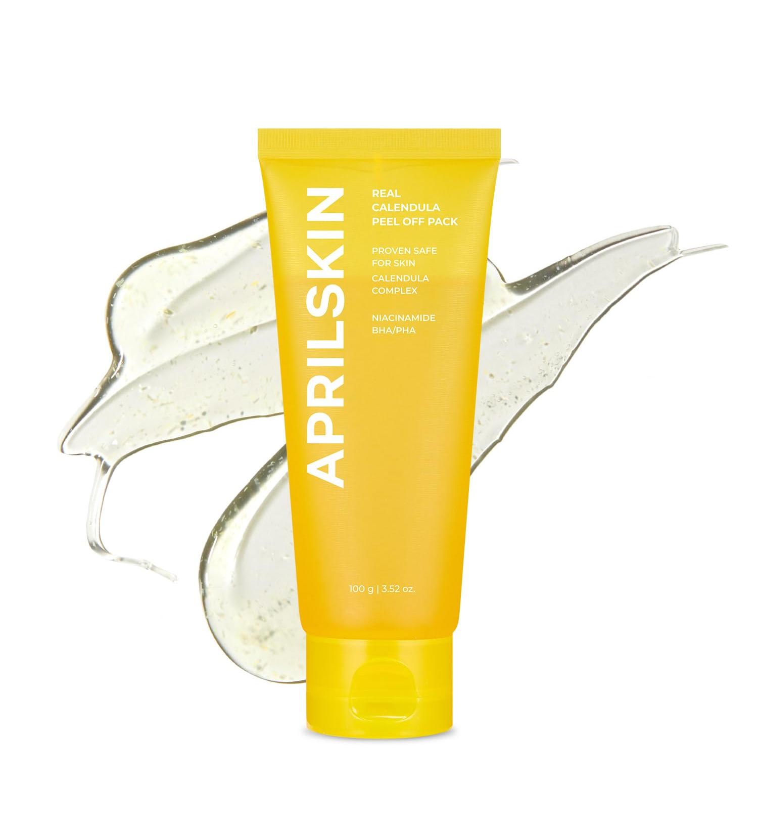 Aprilskin Calendula Peel Off Mask - Vegan | Soothing Moisturizing & Sulfate-Free | 100g for Sensitive Acne-Prone Skin - Buy Online on GoSupps.com