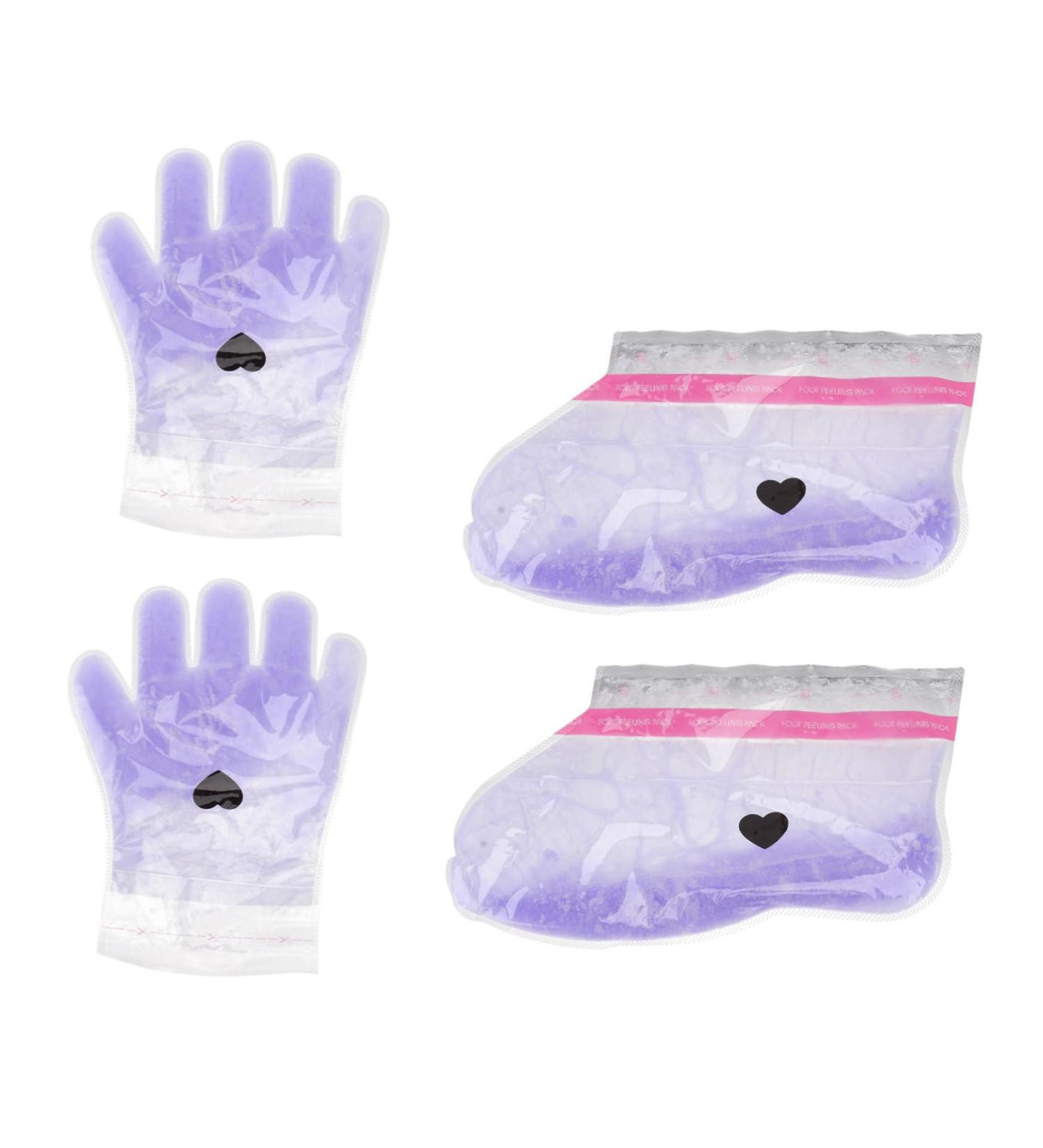 minkissy 2 Pairs Wax Gloves Wax Feet Moisturizing Work Gloves Hawaiian Floral Hair Foot Spa Kit Heated Gloves Paraffin Wax Bath Mitts Foot Spa Cover Purple Portable Foot Mask Pe Bag - Buy Online on GoSupps.com
