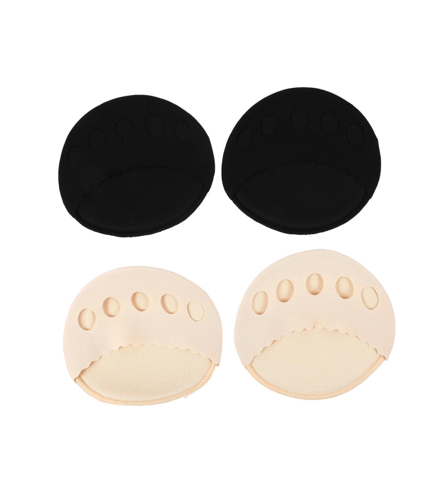Buy 2 Pairs Women's Forefoot Pad Heel Socks - Cushioned Inserts for Sandals & Shoes - Anti-Slip Cotton Footbeds for Comfort - Buy Online on GoSupps.com