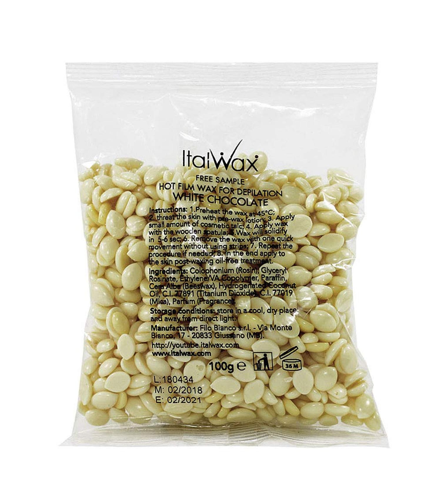 Filmwachs White Chocolate Italwax Hot Film Wax Wachsperlen 100 g