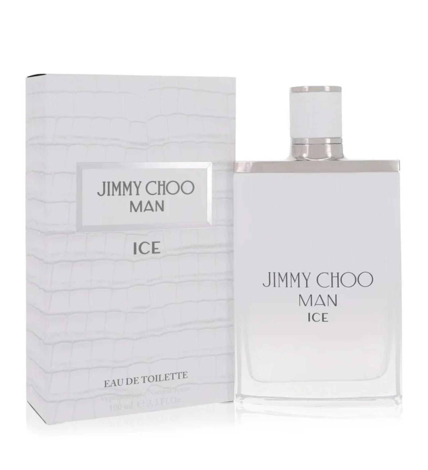 Jimmy-Choo Man Ice Perfume for Men Eau de Toilette para Hombre 3.4 oz/100 ml)