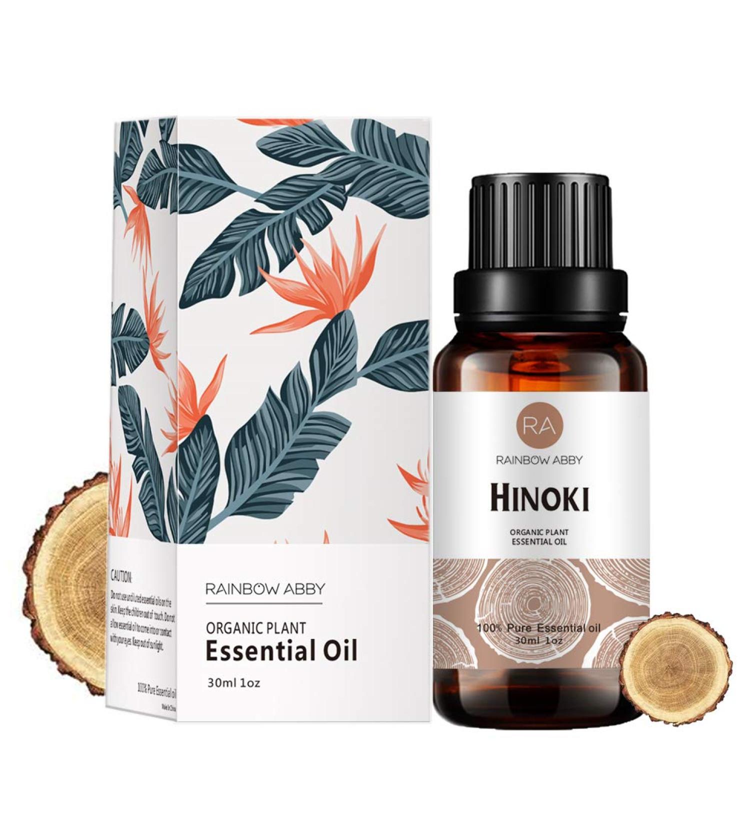 Hinoki Essential Oil (30ML) - 100% Pure Natural Organic Aromatherapy Oil for Diffuser, Massage, Skin Care, Yoga, Sleep - Buy Online on GoSupps.com