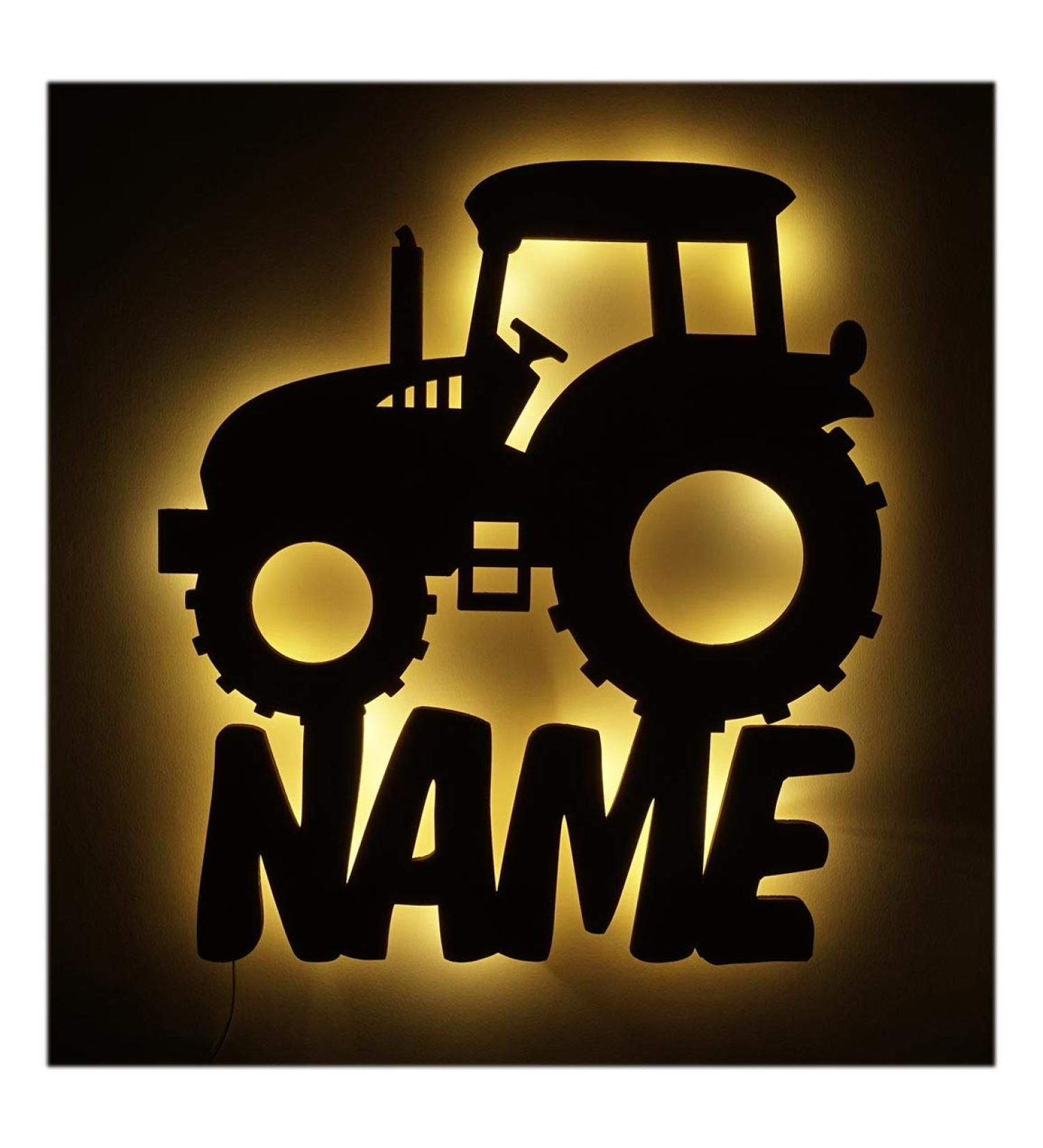 Personalized Night Light Tractor Lamp for Boys & Young Men | Unique Gifts for Children & Men - Buy Online on GoSupps.com