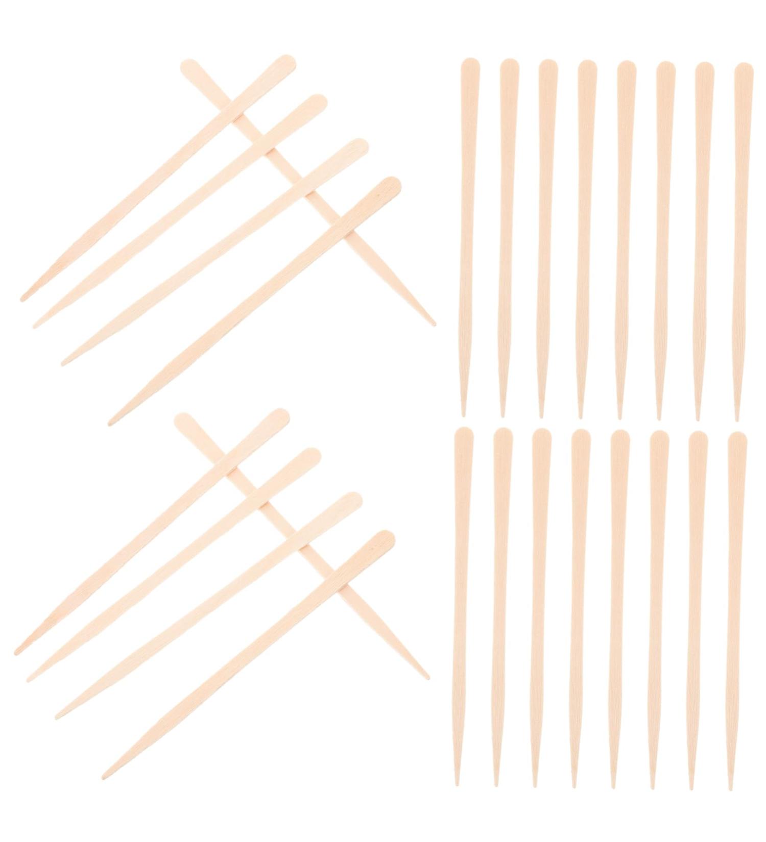Magiclulu 100 ST Wooden Wax Sticks for Hair Removal - Premium Waxing Spatula for Smooth Skin - Buy Online on GoSupps.com