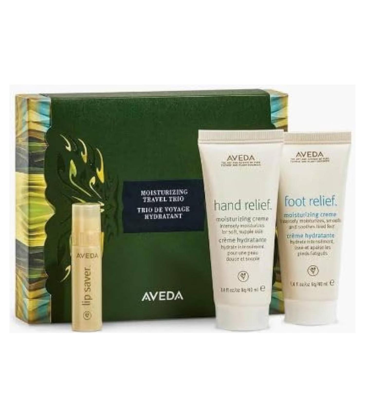 Aveda Moisturizing Travel Trio - Lip Saver & Hand/Foot Cream | International Shipping - Buy Online on GoSupps.com