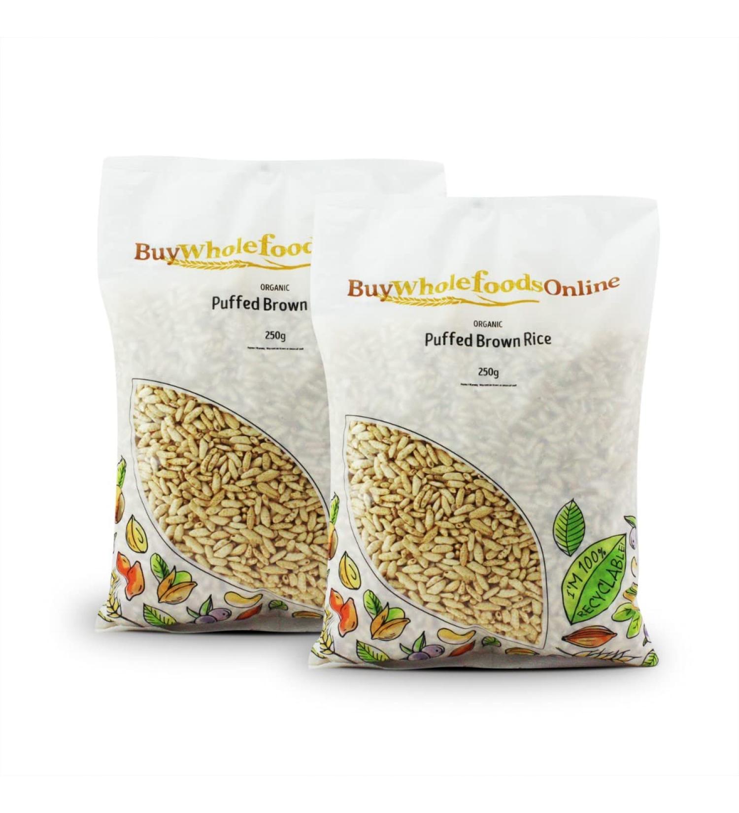 Organic Puffed Brown Rice 500g (BWFO)