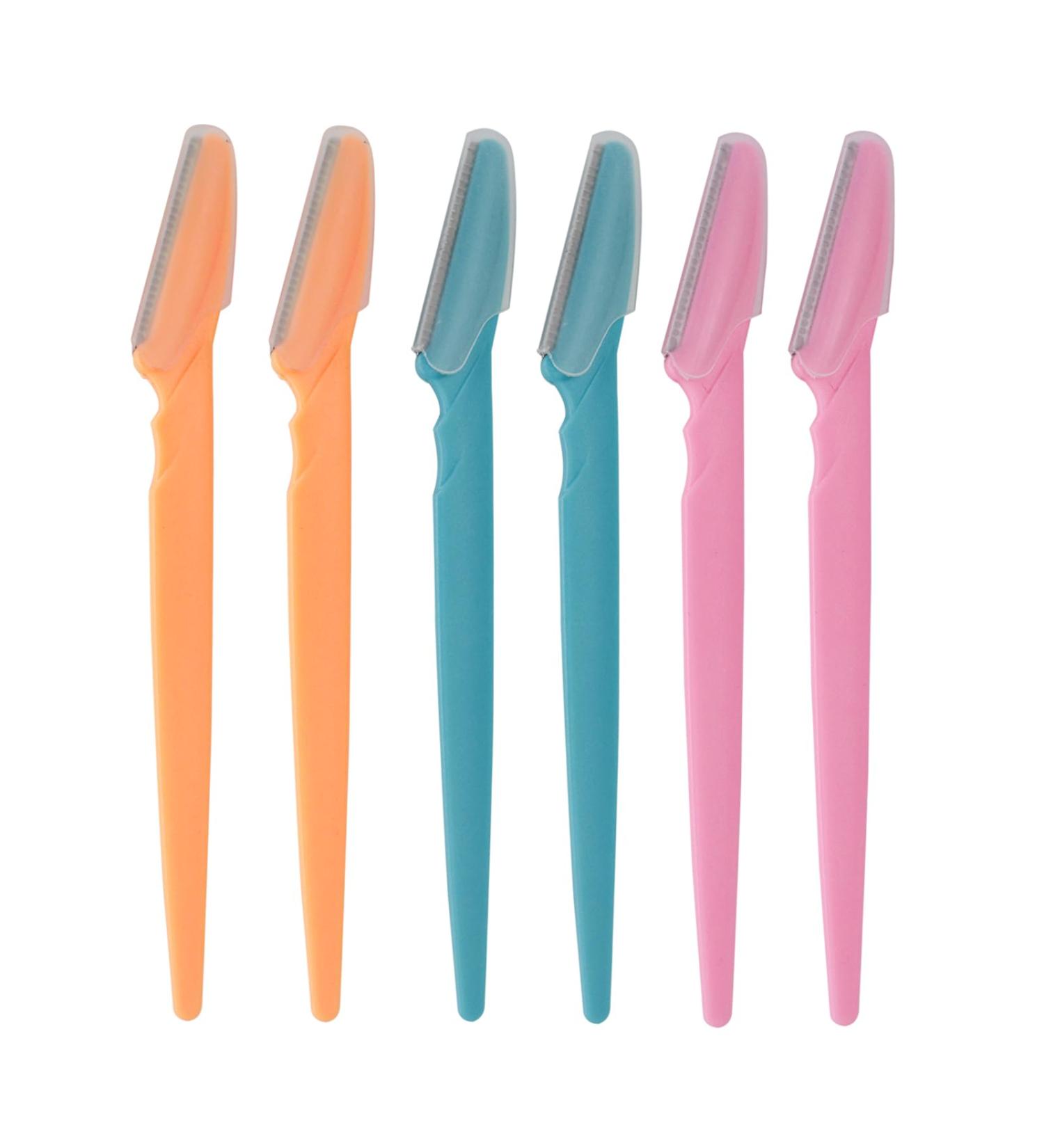 Buy Luckyopt 6-Piece Eyebrow Razor Set | Stainless Steel Multi-Functional Shaver for Women | Safe & Easy Body Hair Removal - Buy Online on GoSupps.com