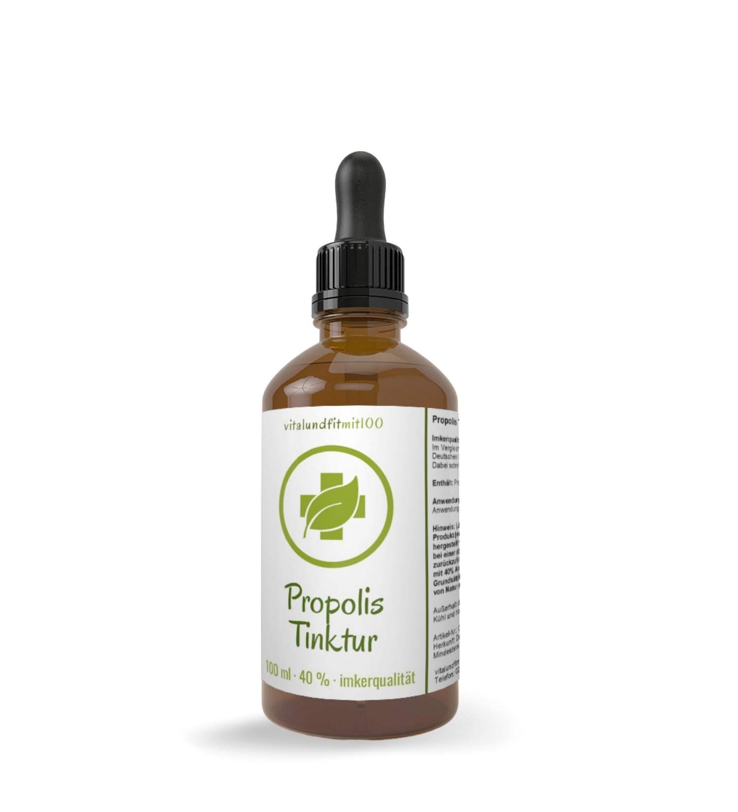 Buy High-Quality Real Propolis Tincture 40% - 100ml Natural Drops from Germany | No Additives Easy Dosage - Buy Online on GoSupps.com