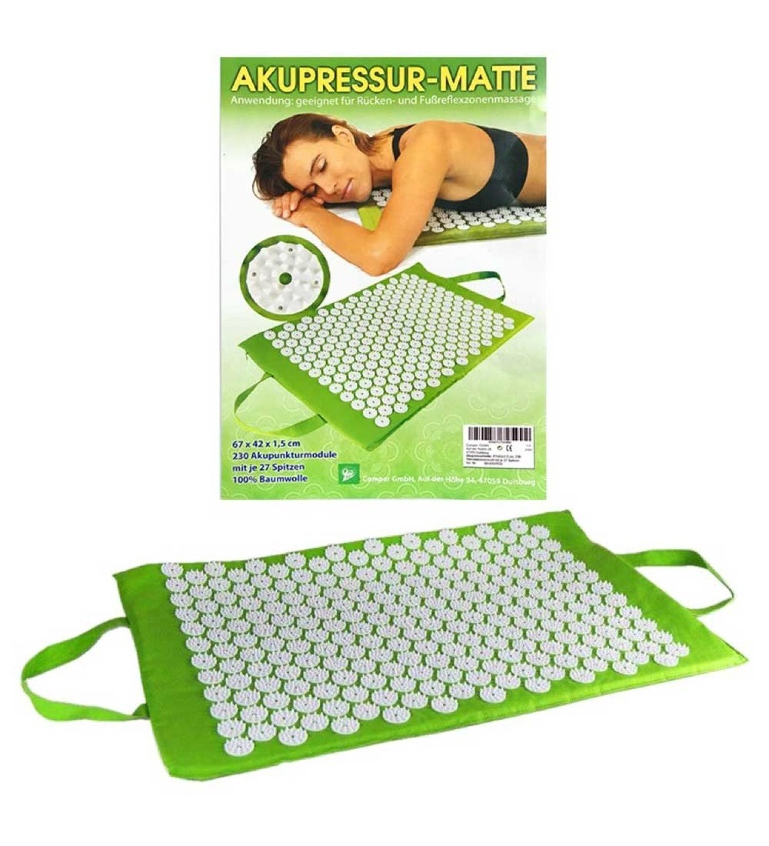 Acupressure mat 67x42x1.5 cm 230 acupuncture modules with 27 tips each