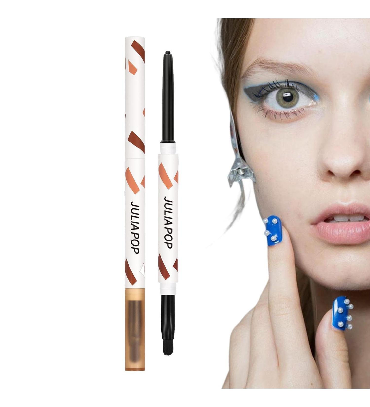 Waterproof Eyeliner Makeup Cream Gel Texture Pen with Brush - Quick Drying Makeup Supplies Eye Liner Eye Pencil Gift for Halloween Party Birthday Christmas Hersil Crow Black - Buy Online on GoSupps.com