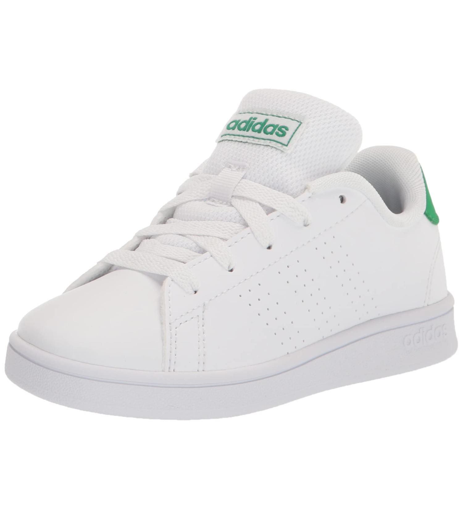 adidas Kids Advantage Cf I Sneaker - Child 5.5 UK - Ftwr White/Green/Core Black - Buy Online on GoSupps.com