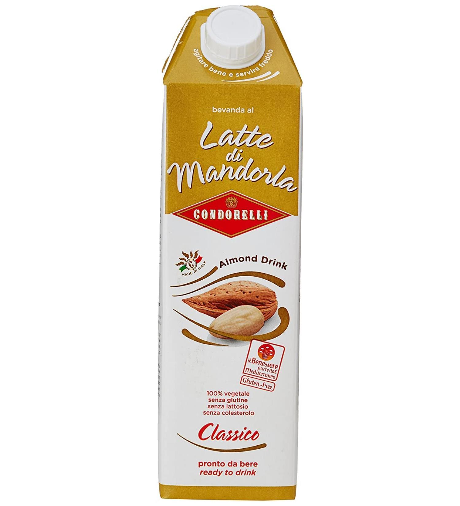  Italian Gourmet E.R. Condorelli Latte di mandorla 1 Lt Natural unsweetened gluten-free almond milk - Buy Online on GoSupps.com