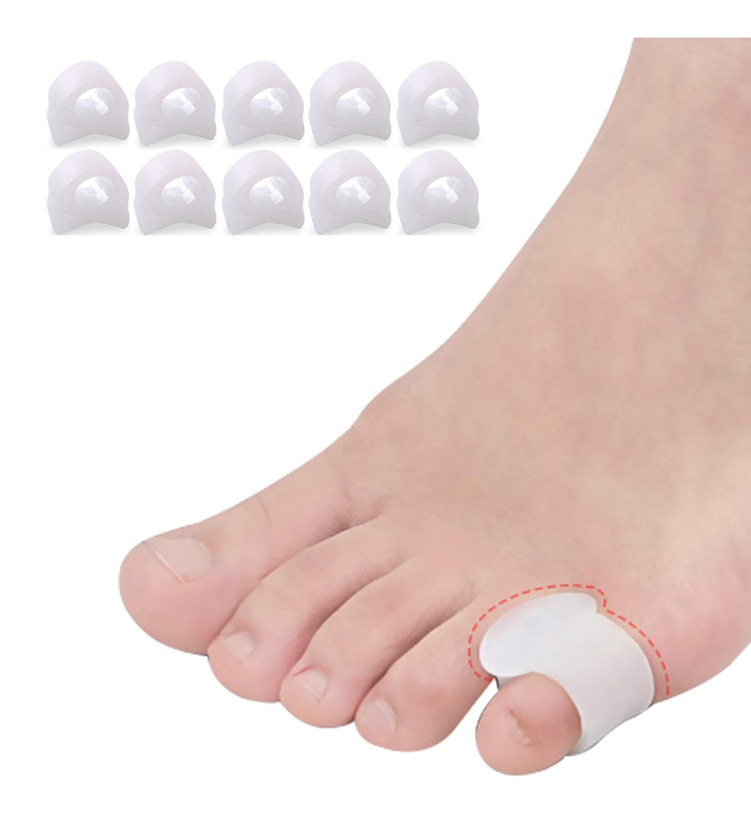10 Pcs Pinky Toe Splint & Gel Toe Separators for Men & Women - Bunion Corrector & Relief - Buy Online on GoSupps.com