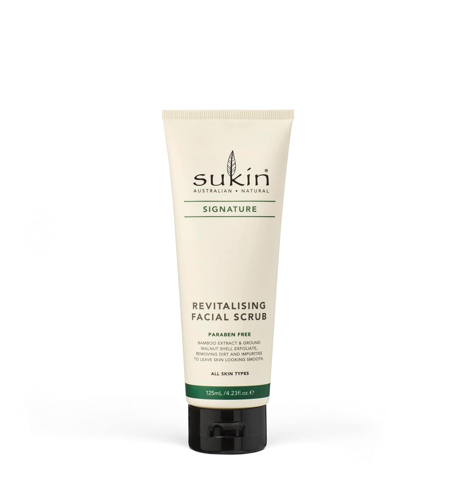 Sukin Revitalising Facial Scrub 4.23 fl oz - Exfoliating & Nourishing Skincare - Buy Online on GoSupps.com