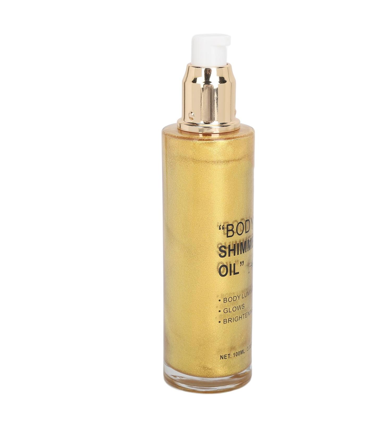 Long Lasting Gold Body Glitter Oil - Highlight Liquid for Face Legs & Arms | Shop Now - Buy Online on GoSupps.com