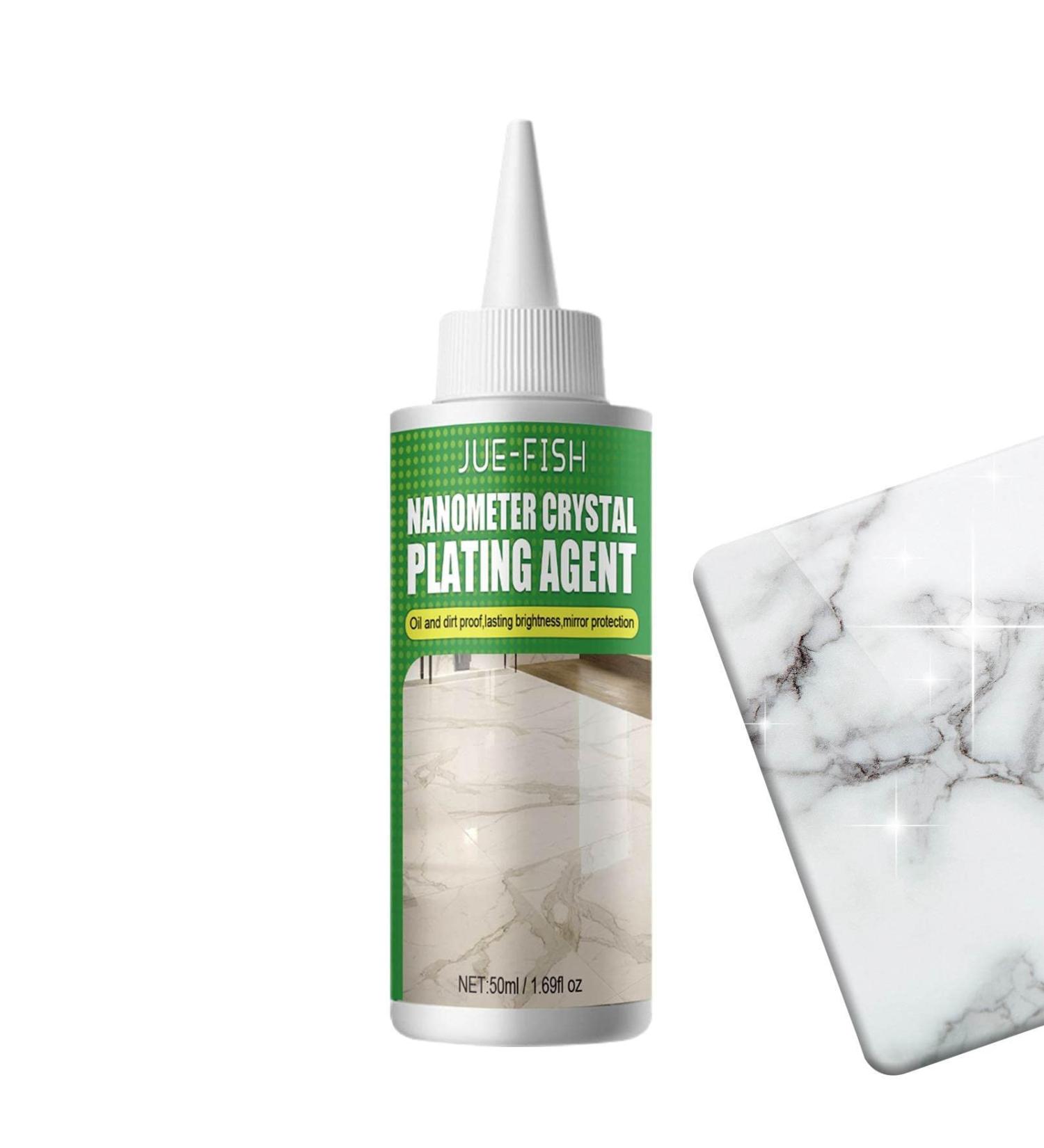 Stone Crystal Plating Agent | Marble Polishing Nano Crystal Liquid | Marble Nano Crystal-Plating Agent | Nano Crystal Plating Agent | Coating of Stone Nanocrystals | for Everyday Floor Cleaning 1pcs 50ml - Buy Online on GoSupps.com